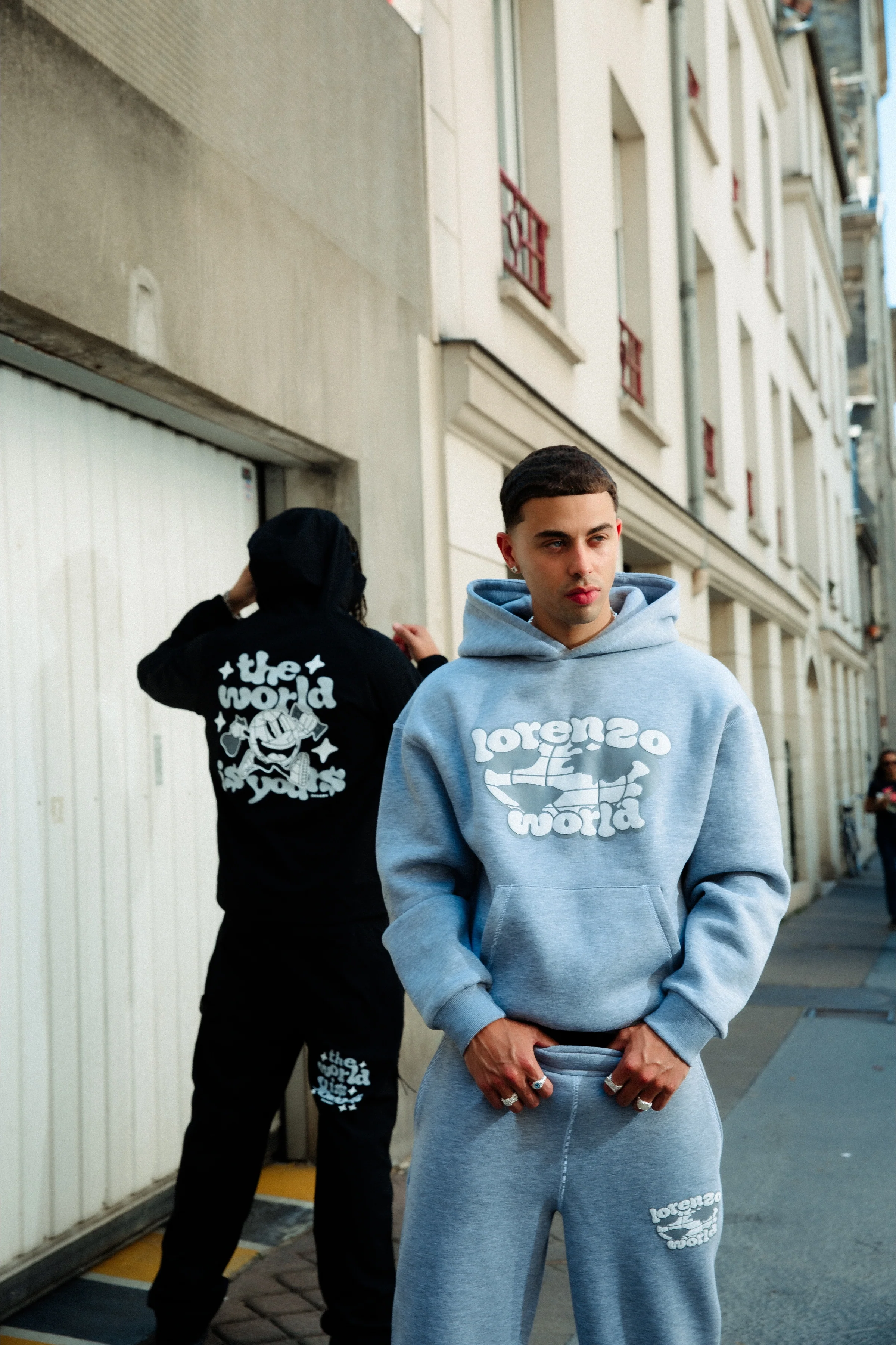 Globe Tracksuit - Grey Marl - Image 4