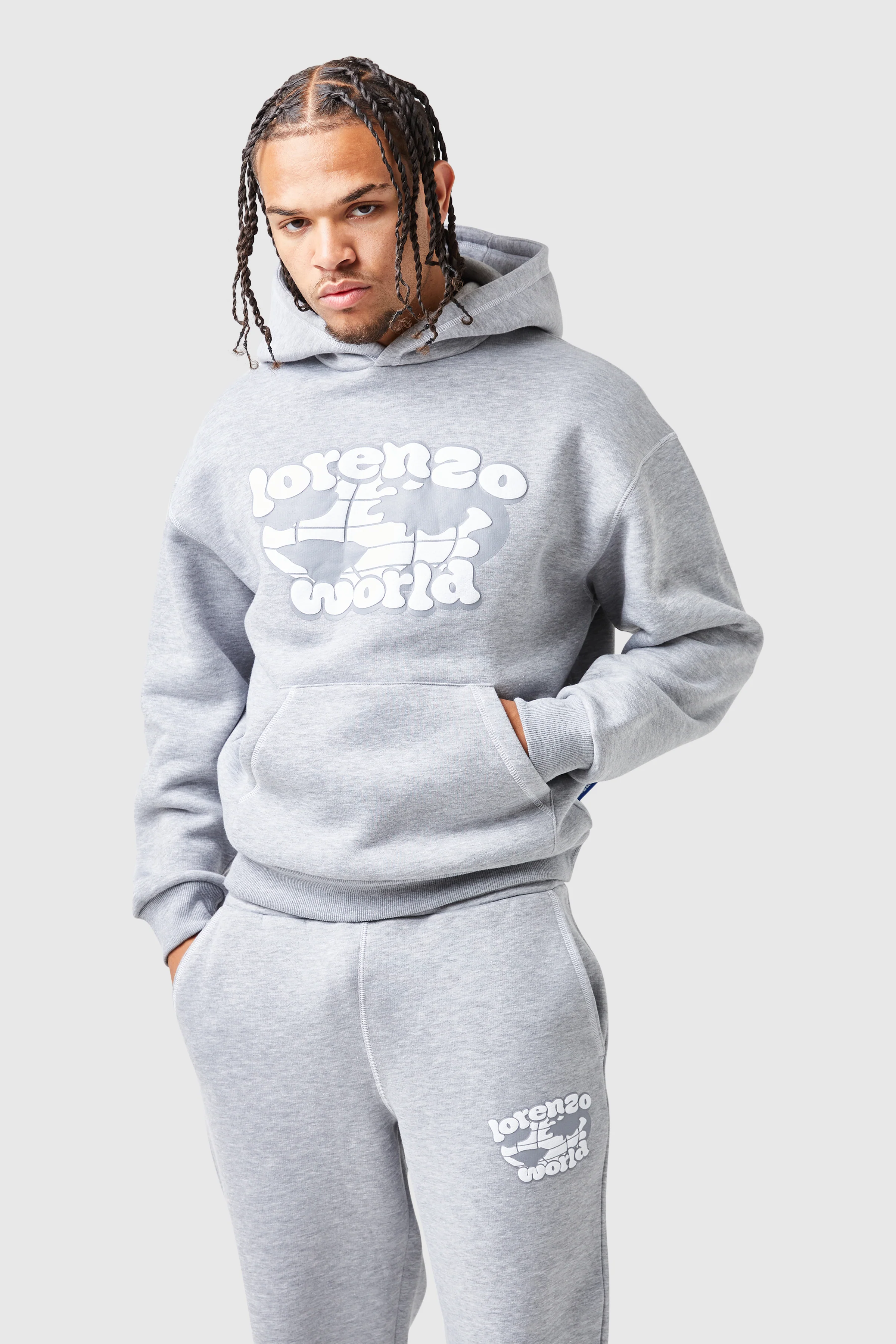 Globe Tracksuit - Grey Marl - Image 7