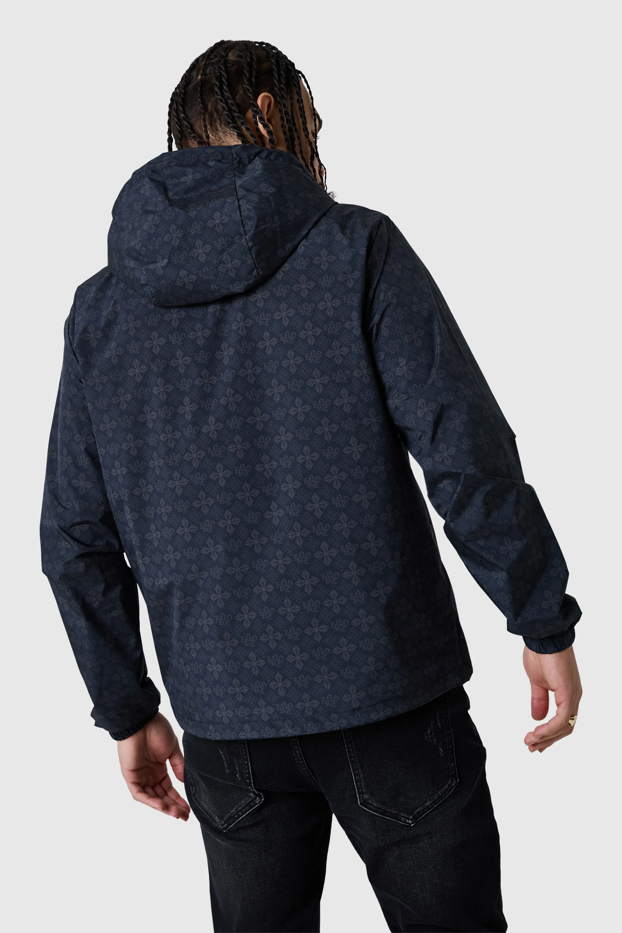 Icon AOP Jacket- Black - Image 9