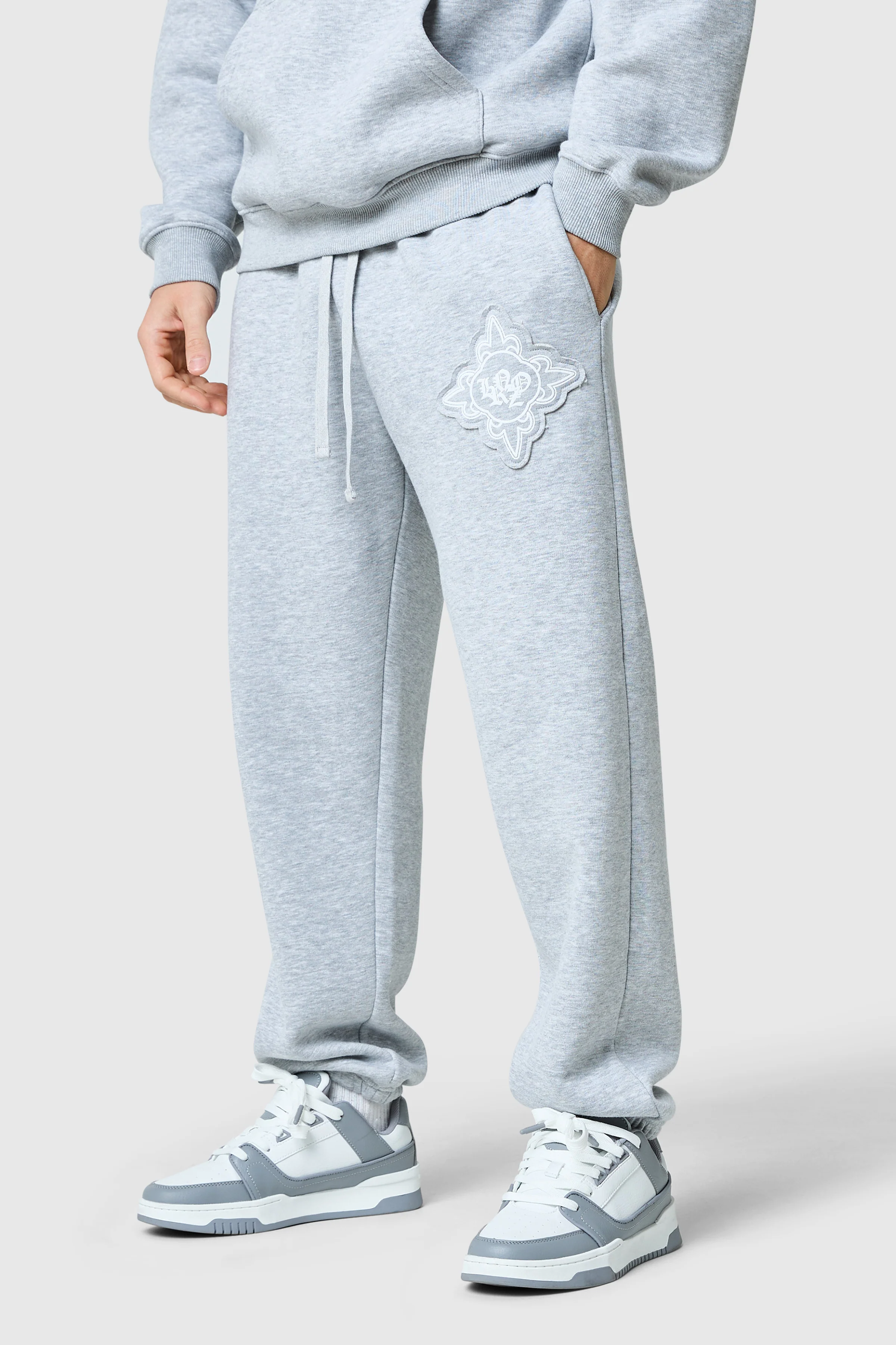 Icon Apex Tracksuit - Grey Marl - Image 4
