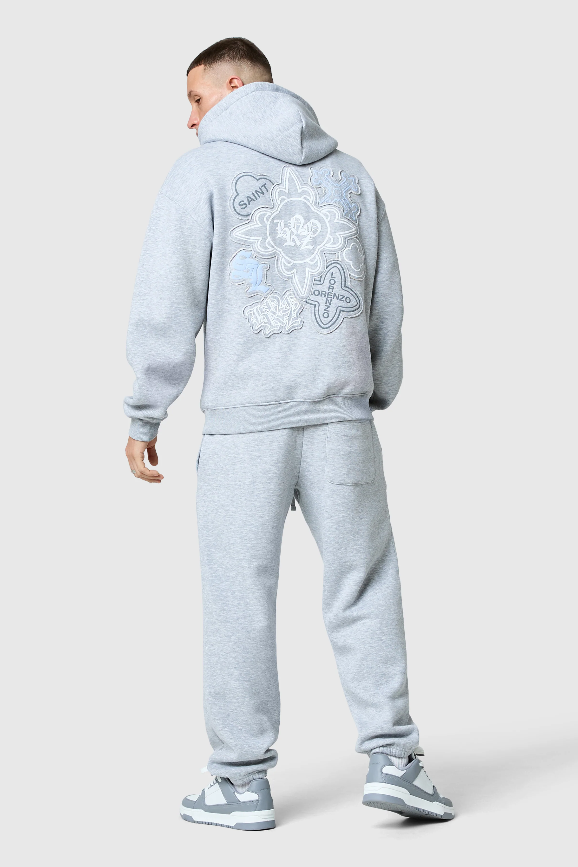 Icon Apex Tracksuit - Grey Marl - Image 5