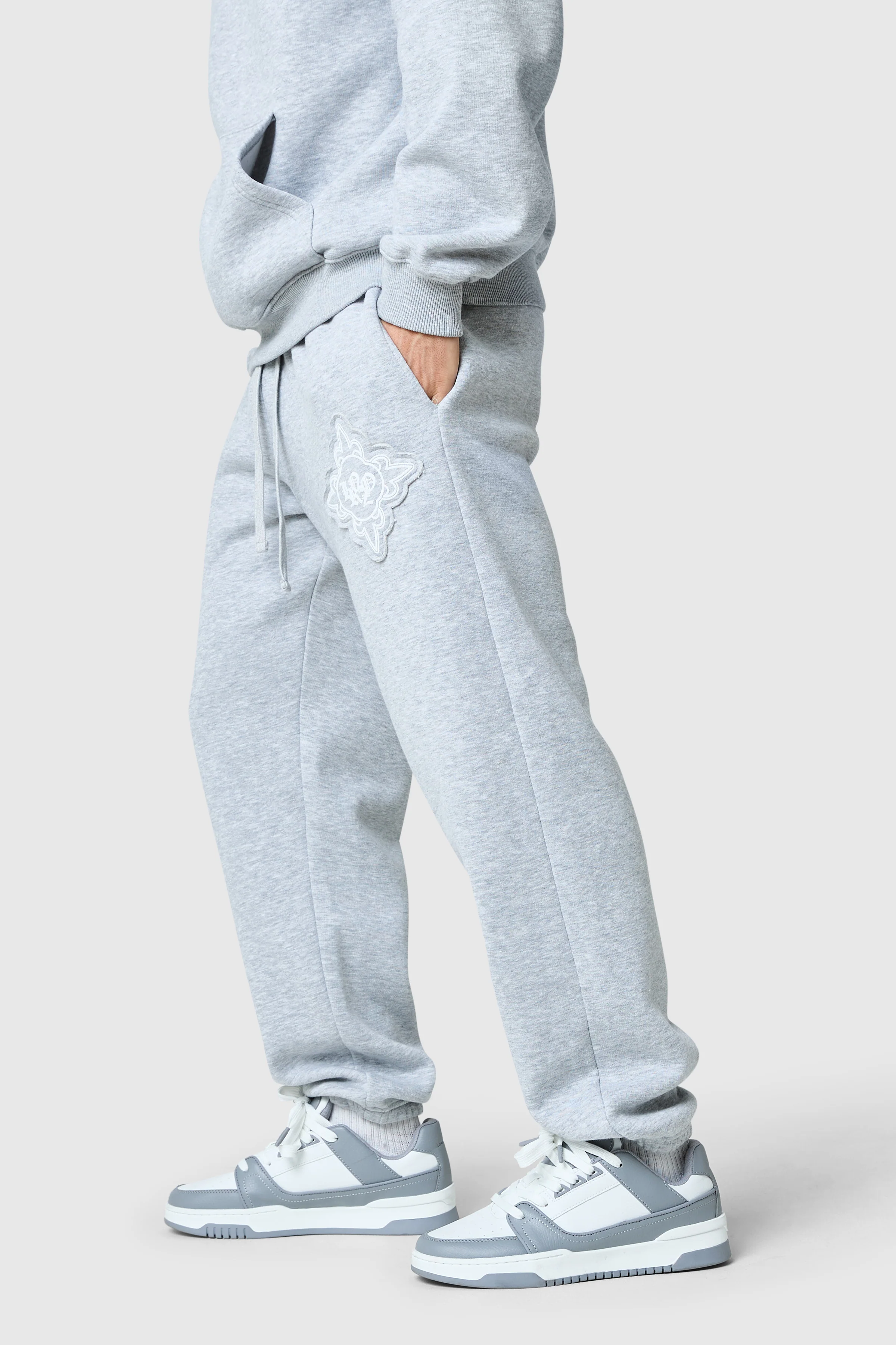 Icon Apex Tracksuit - Grey Marl - Image 8