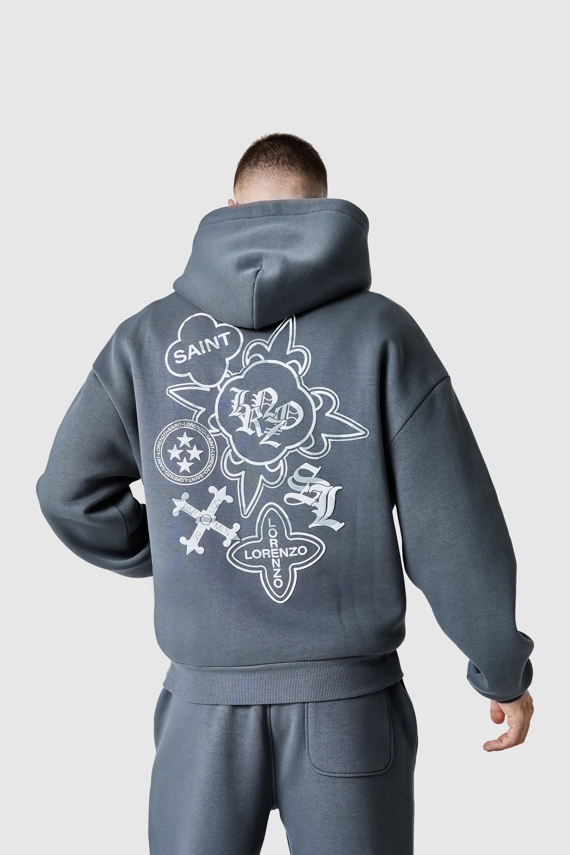 Icon Camo Hood - Graphite Grey - Image 3