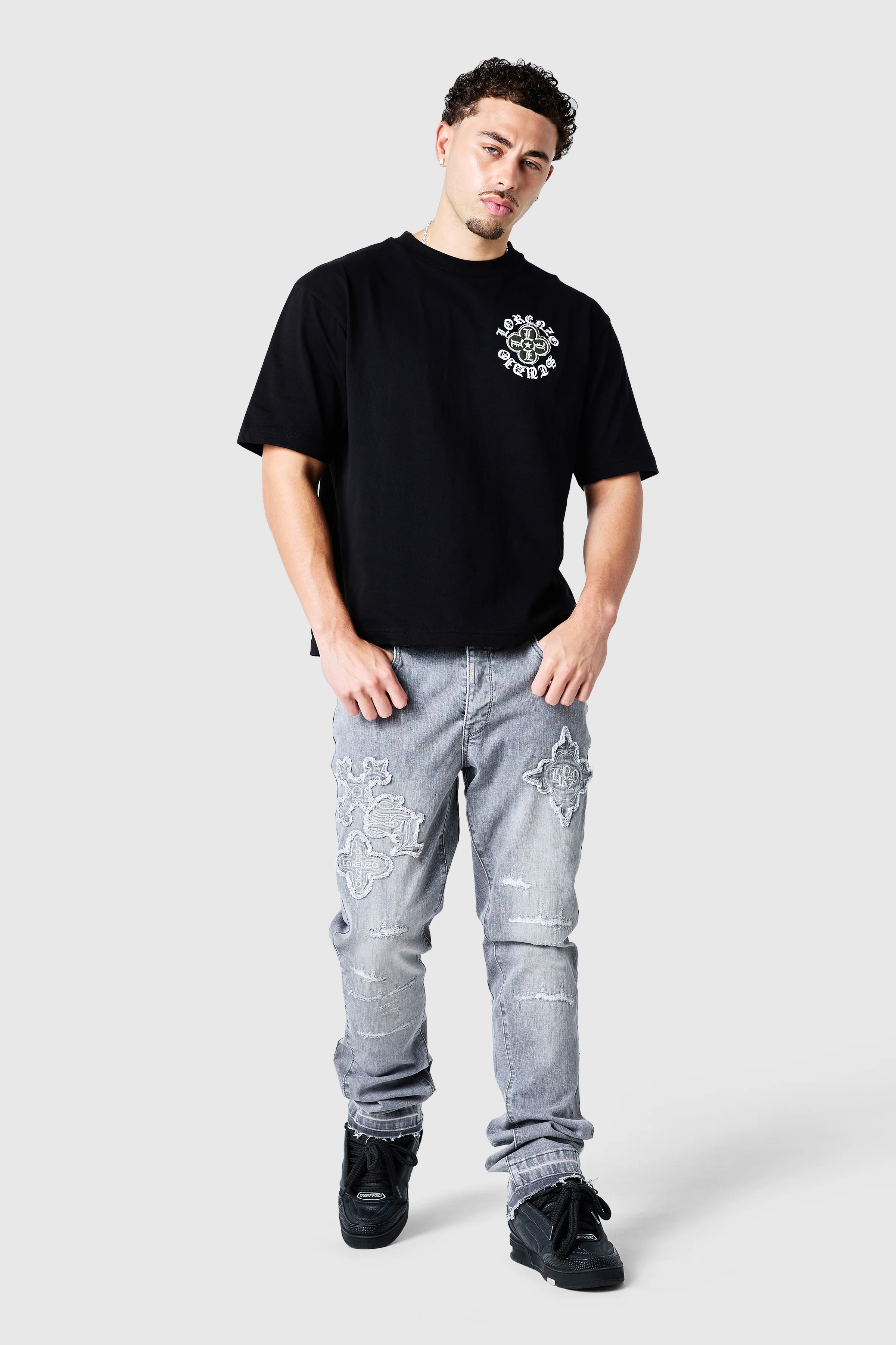 Icon Patch Flare Jean - Light Grey - Image 10