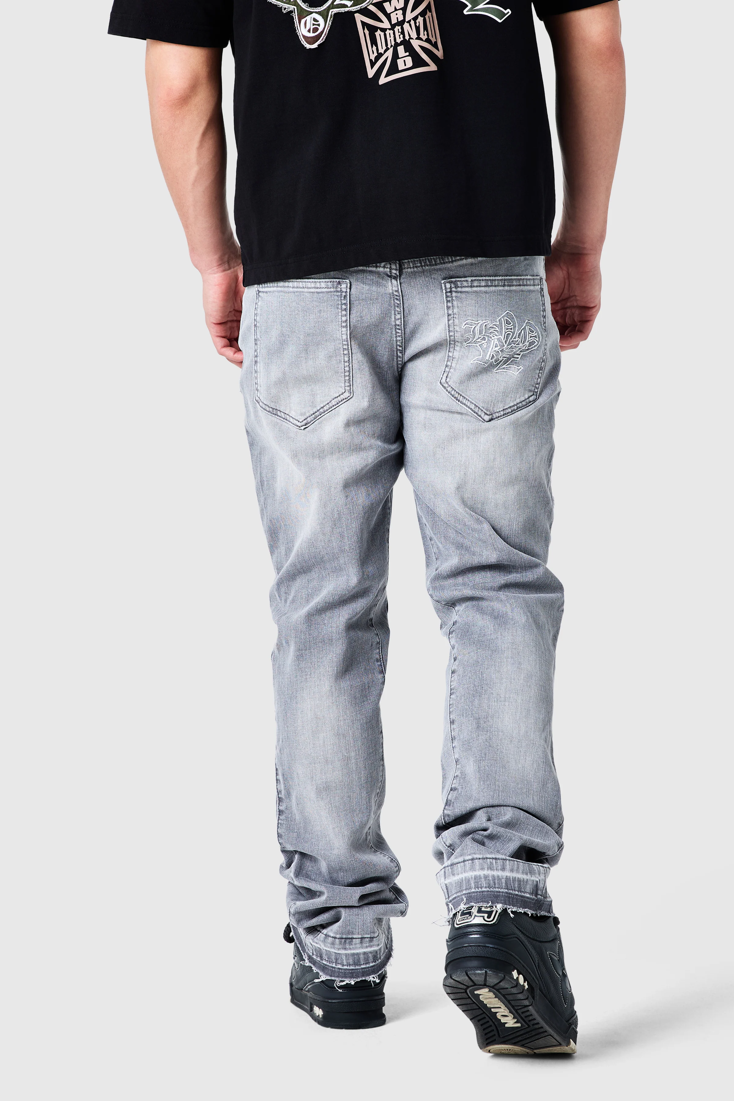 Icon Patch Flare Jean - Light Grey - Image 11