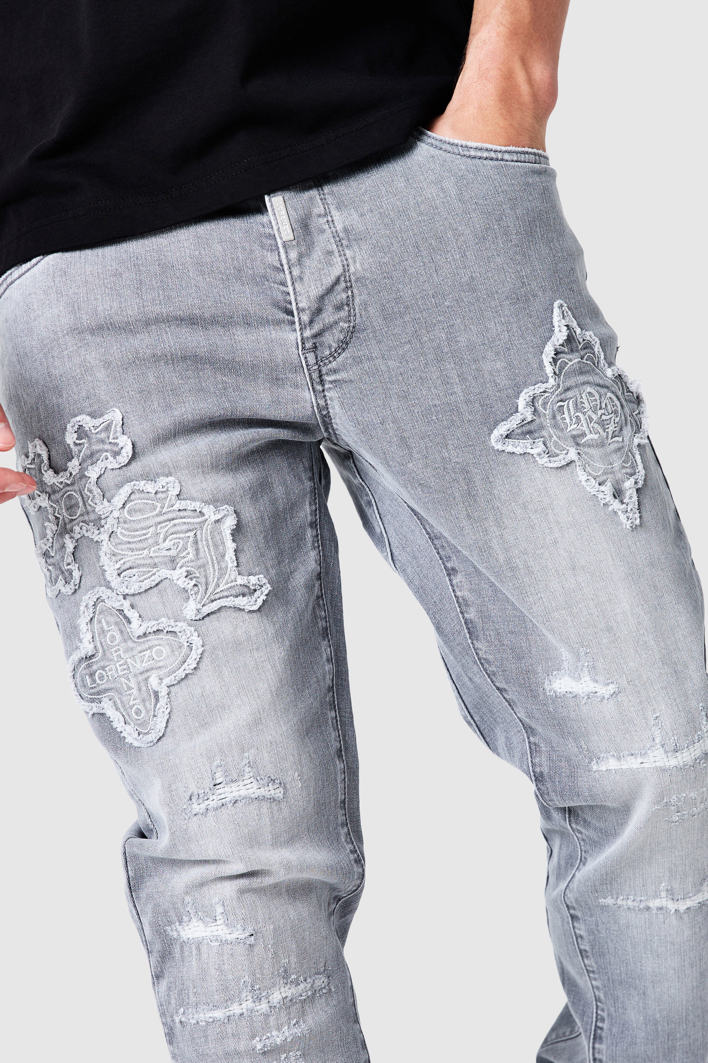 Icon Patch Flare Jean - Light Grey - Image 4