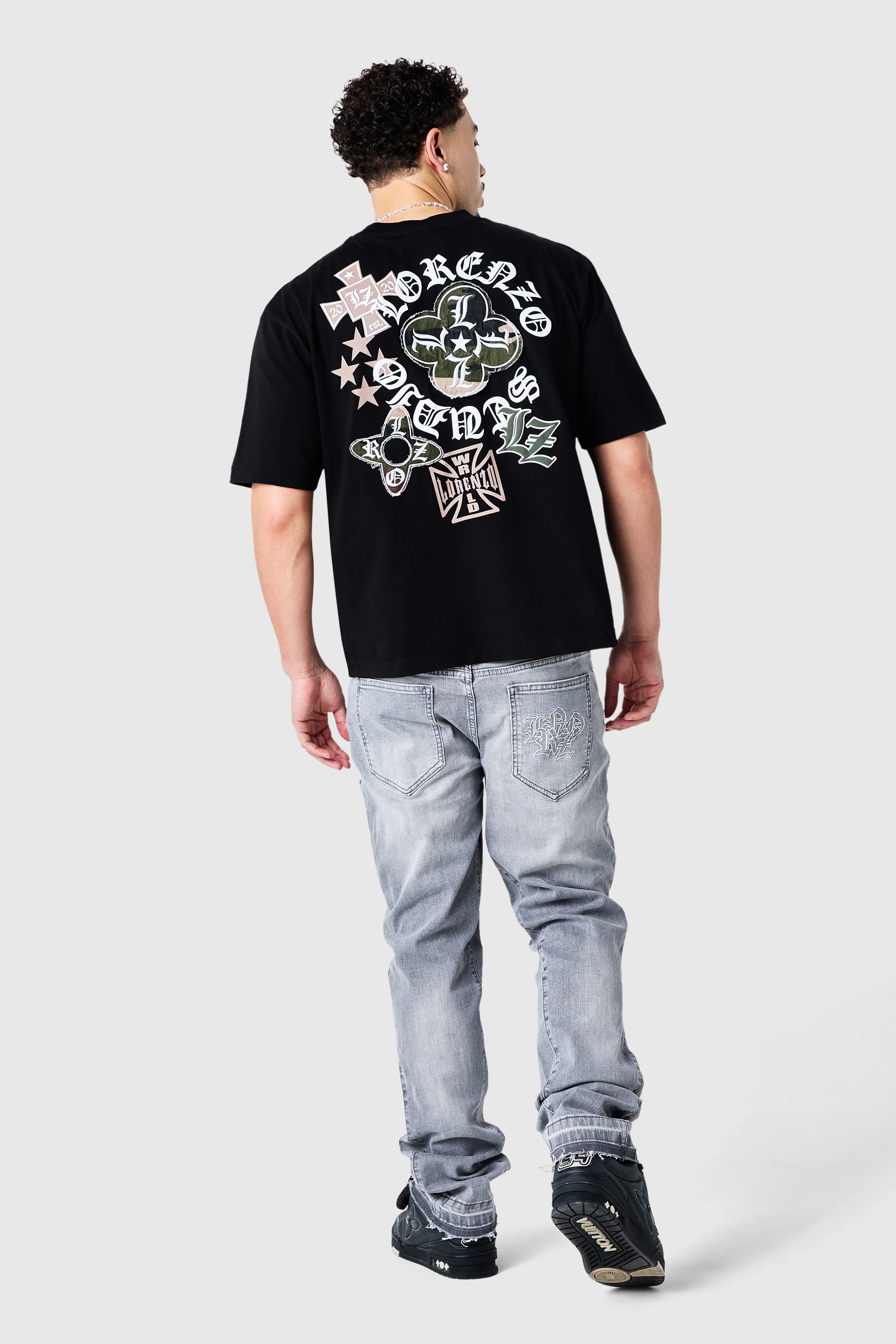 Icon Patch Flare Jean - Light Grey - Image 6