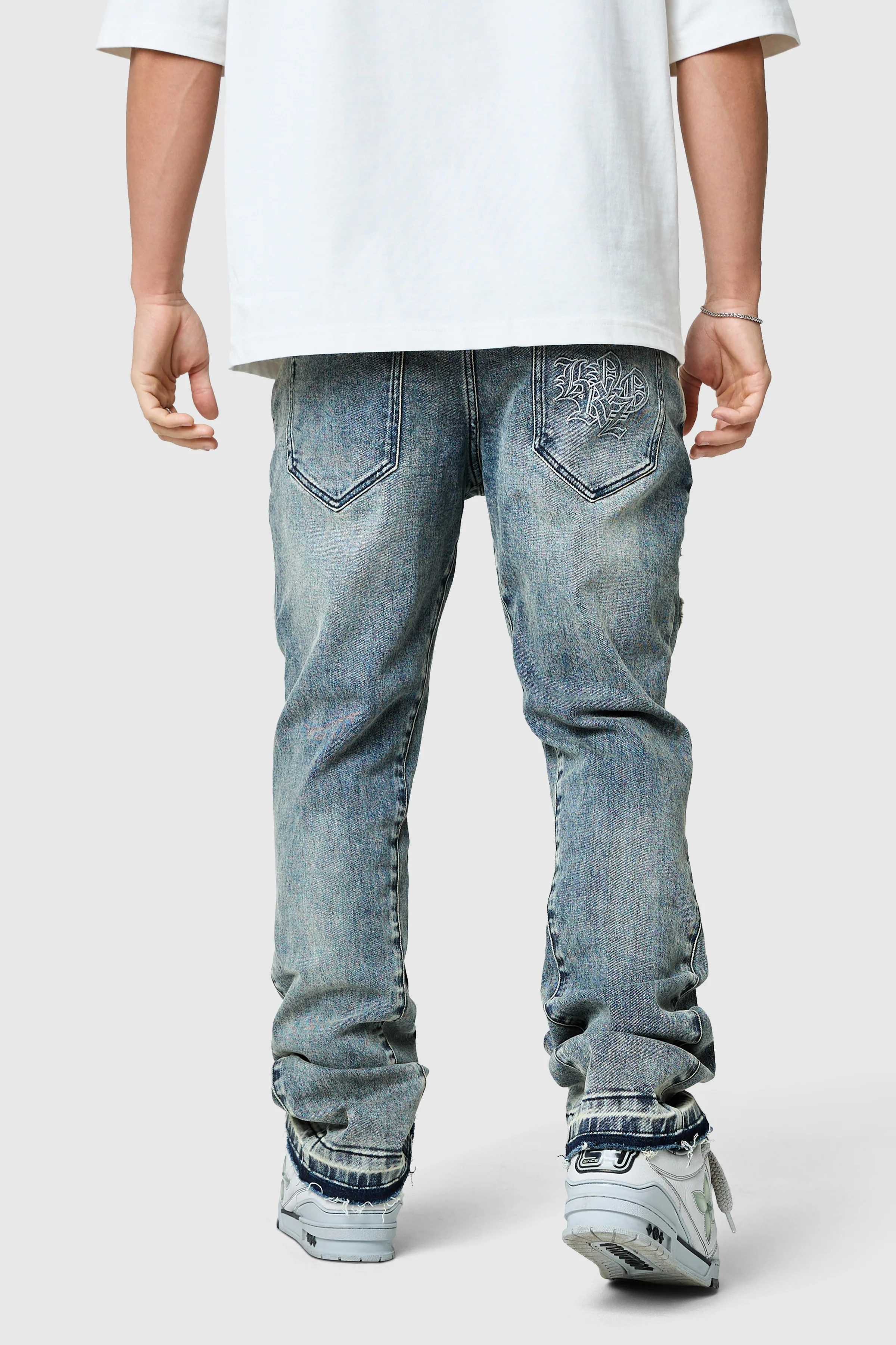 Icon Patch Flare Jean - Vintage Blue - Image 7