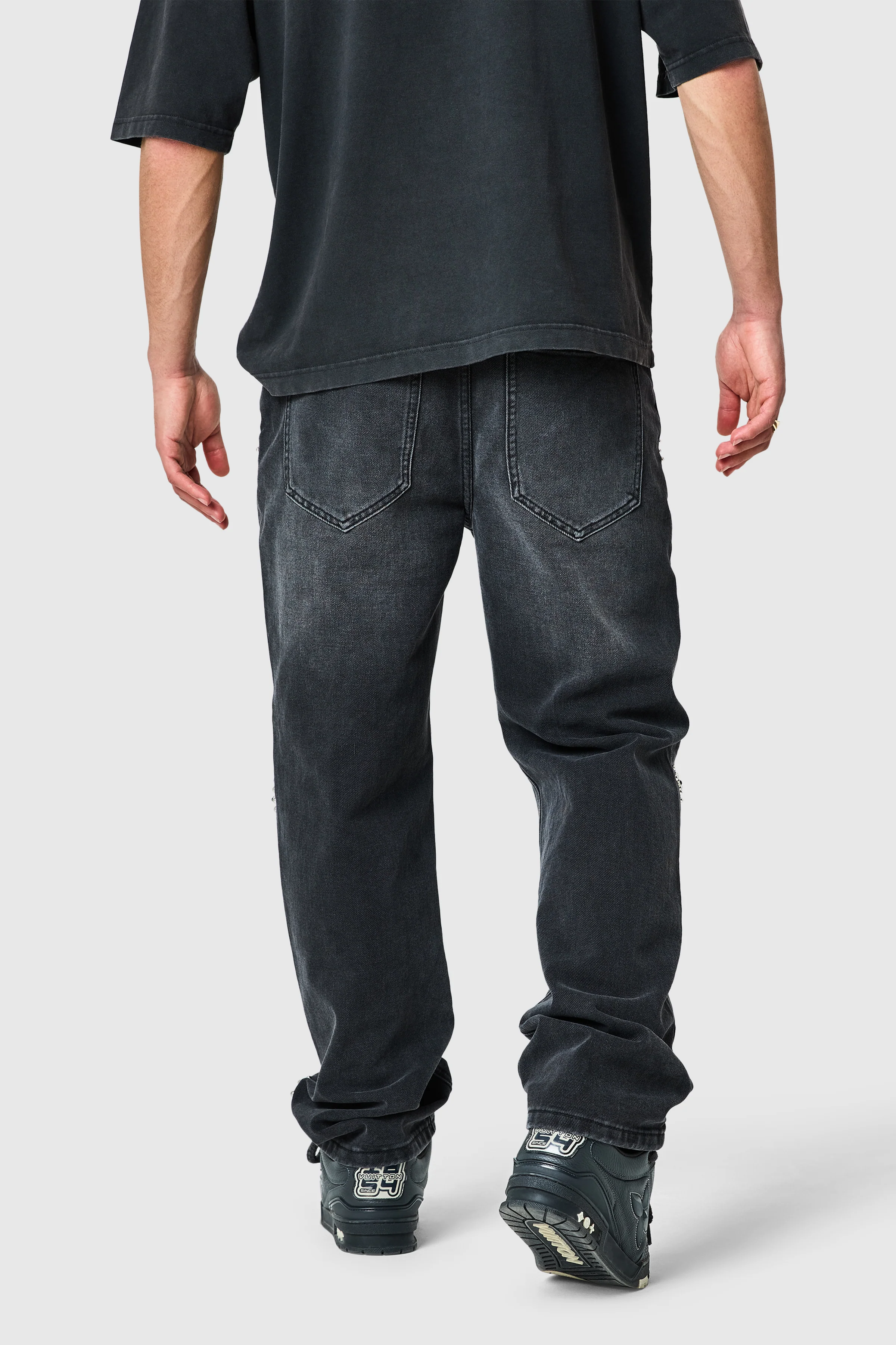 Jewel Straight Jean - Black - Image 9