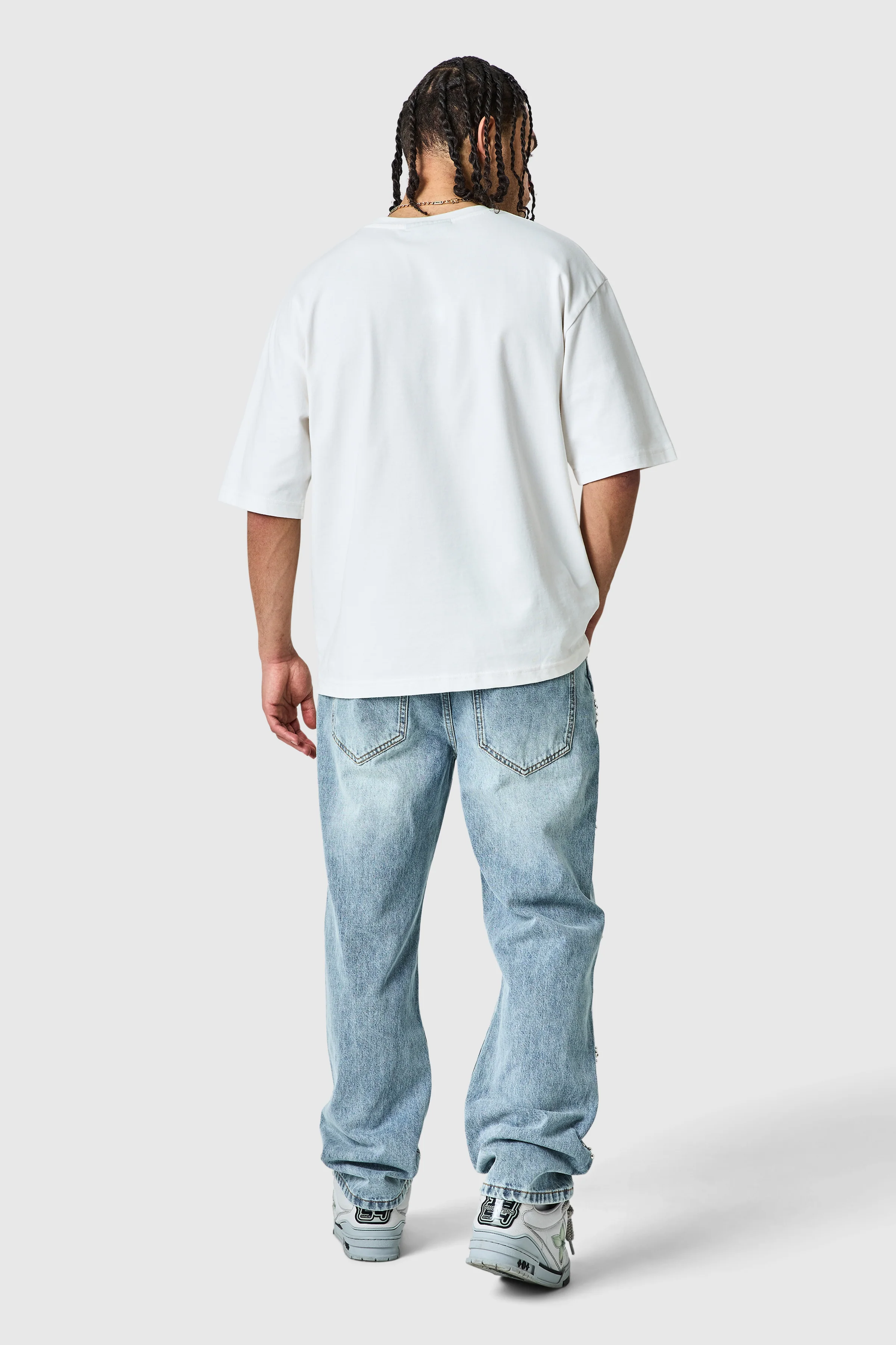 Jewel Straight Jean - Blue Stone Wash - Image 8