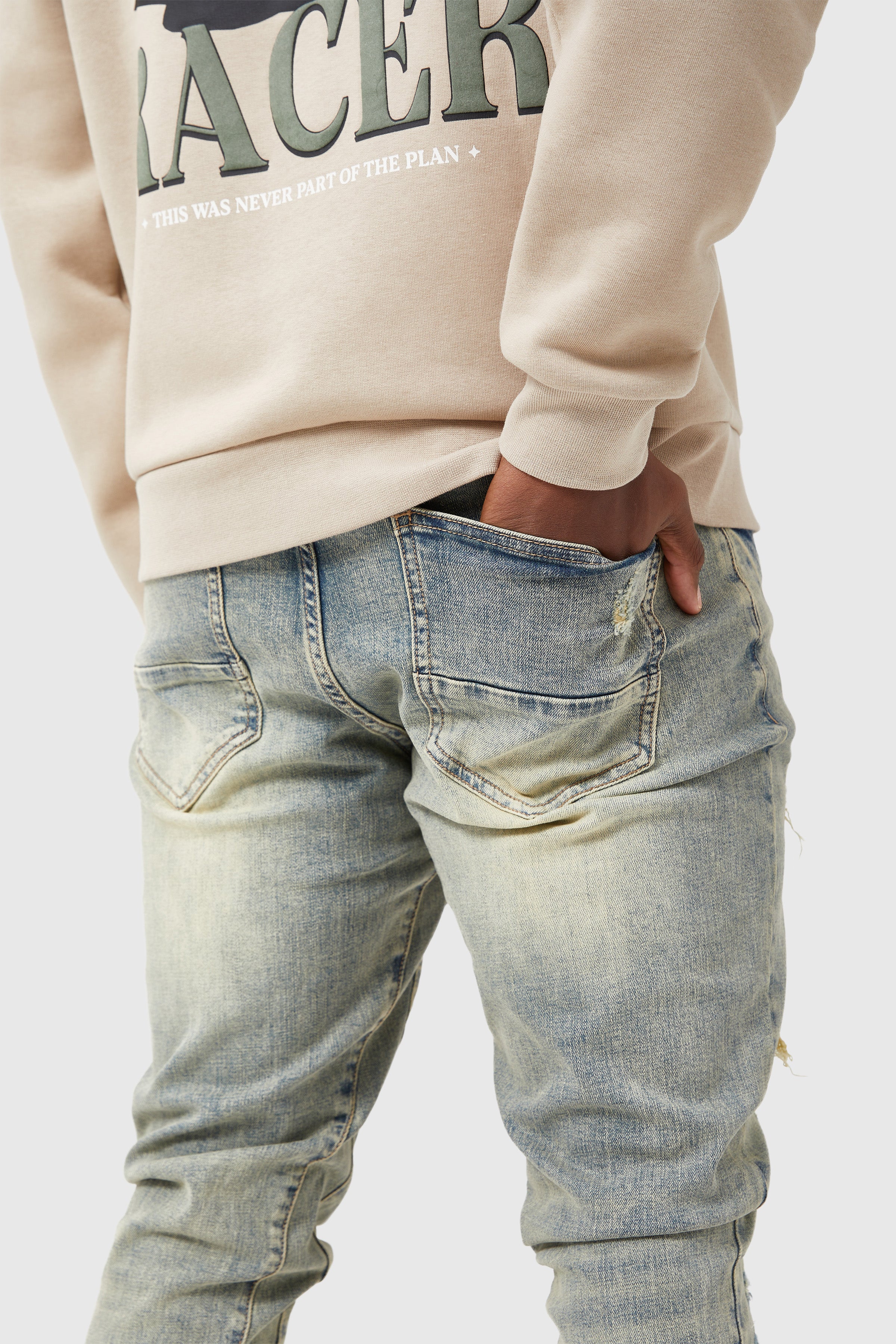 Oasis Flare Jean - Dune Blue - Image 5