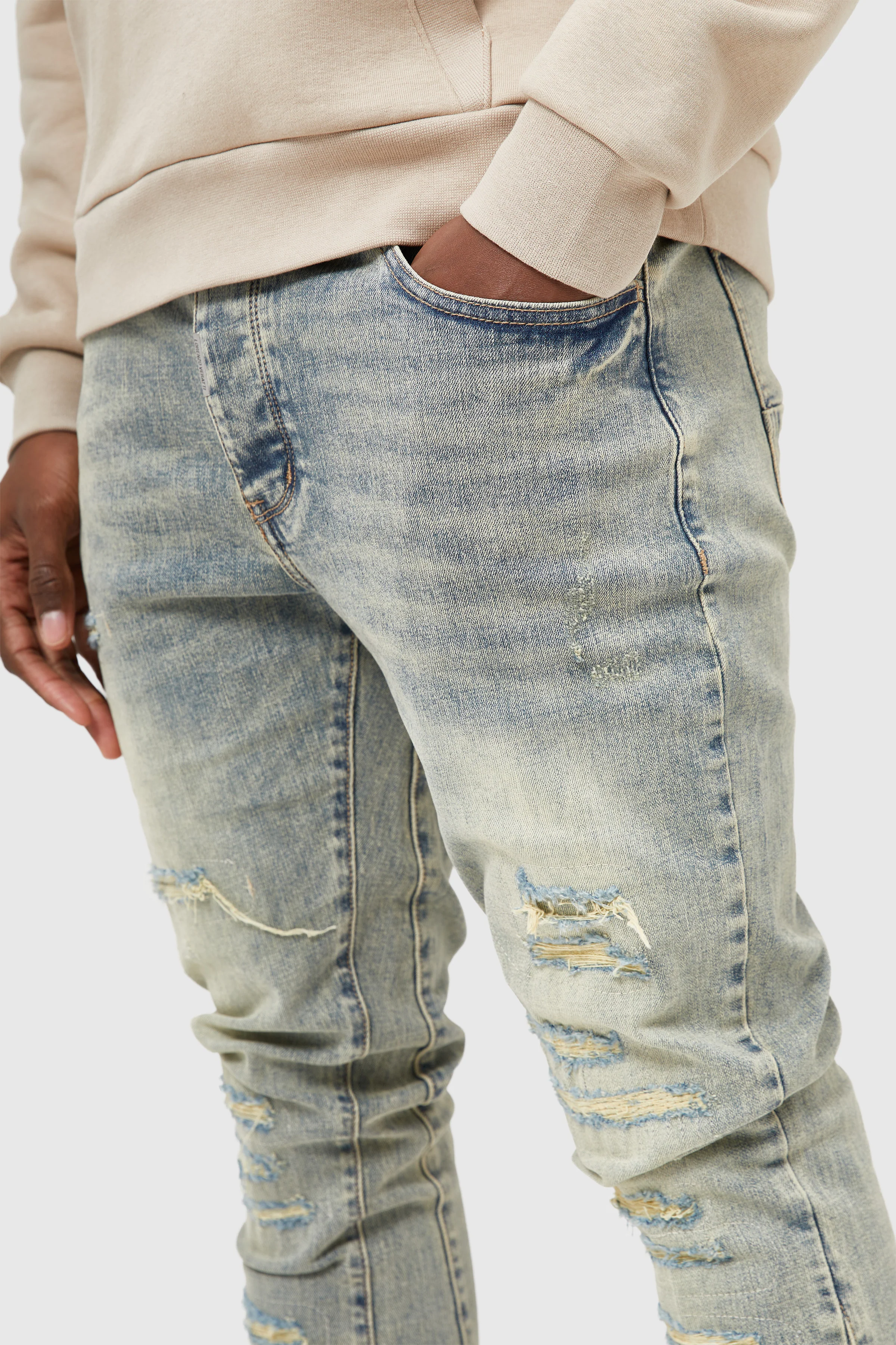Oasis Flare Jean - Dune Blue - Image 6
