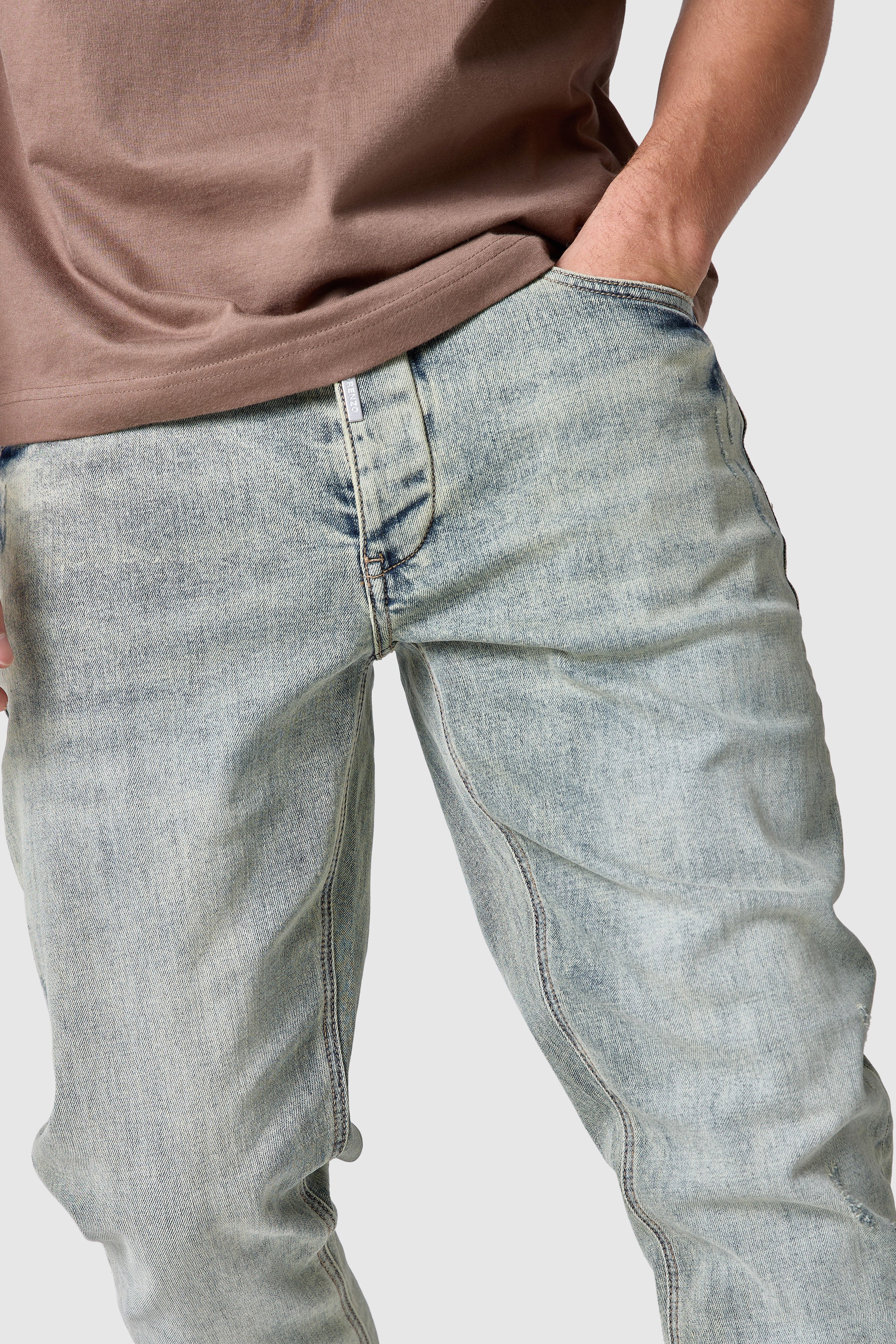 Ovie Slim Jean - Dune Blue - Image 3