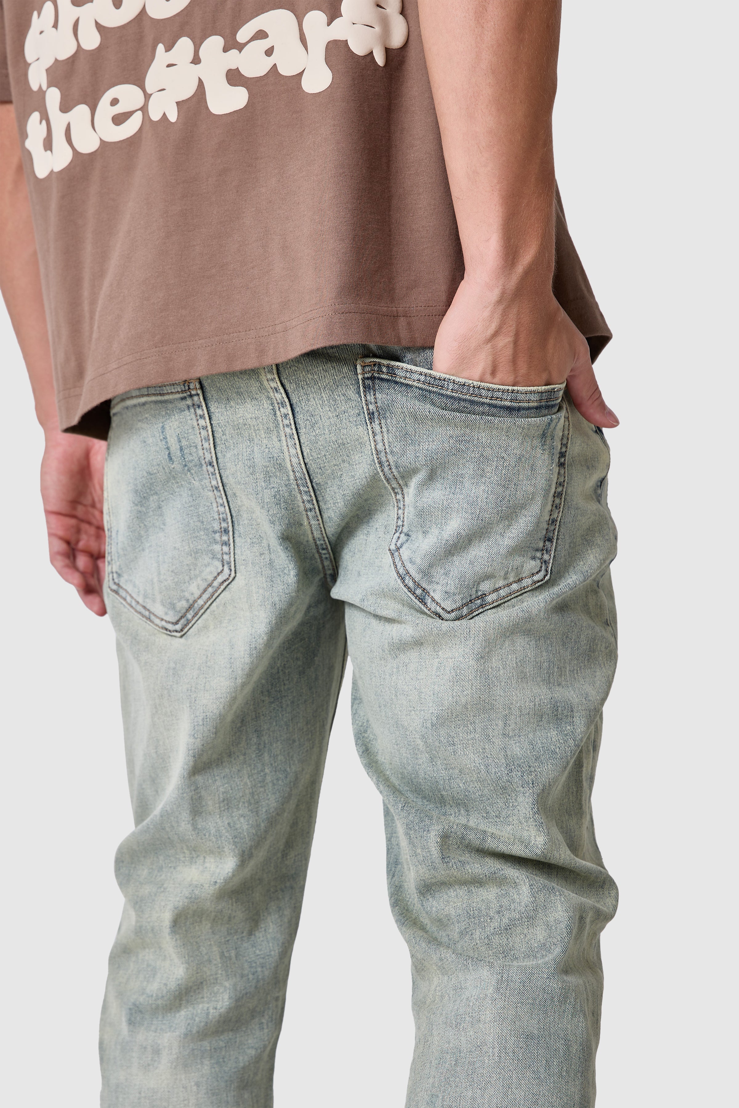 Ovie Slim Jean - Dune Blue - Image 6