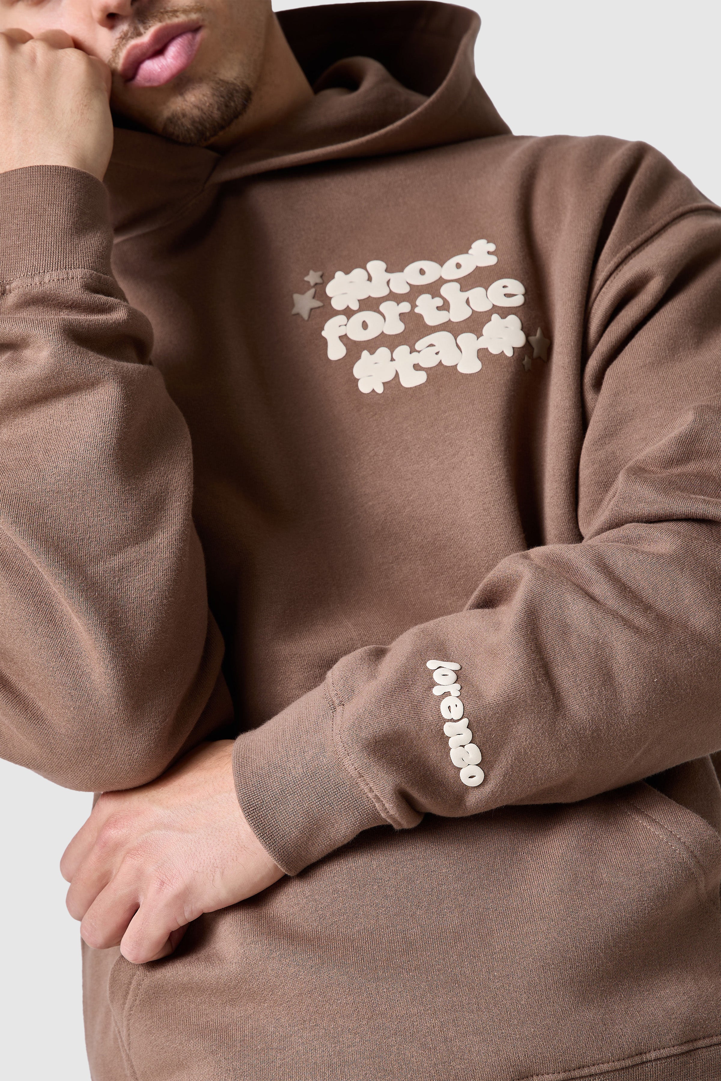 Shoot For The Stars Hood - Earthy Brown - Image 7