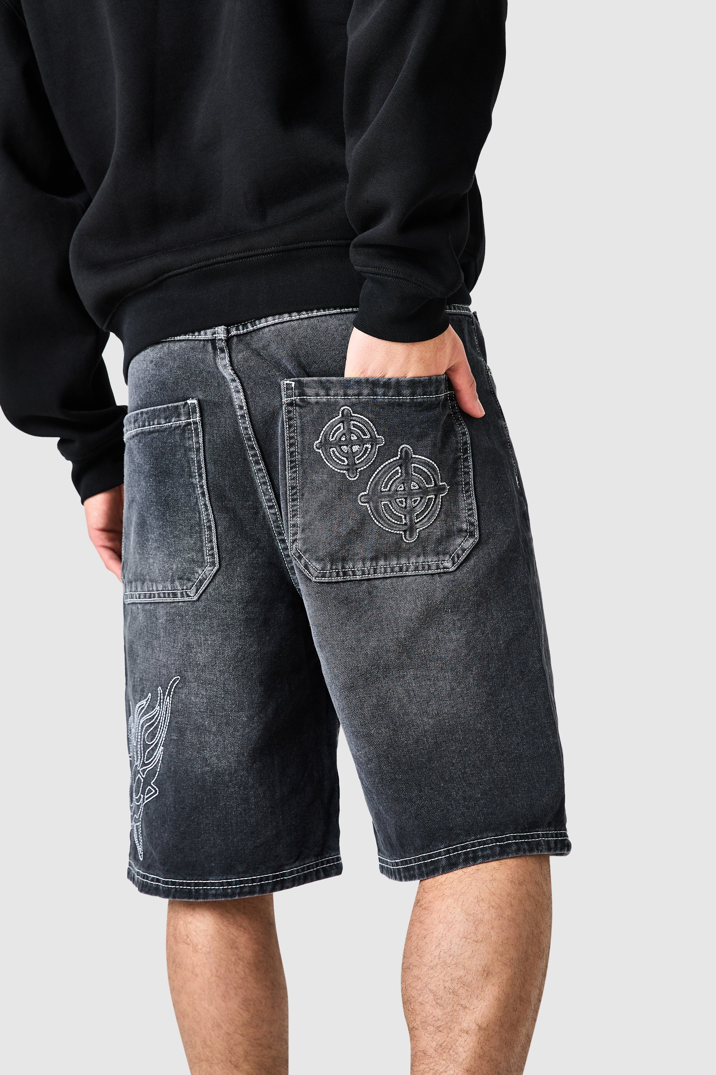 Shoot For The Stars Jort - Black - Image 10