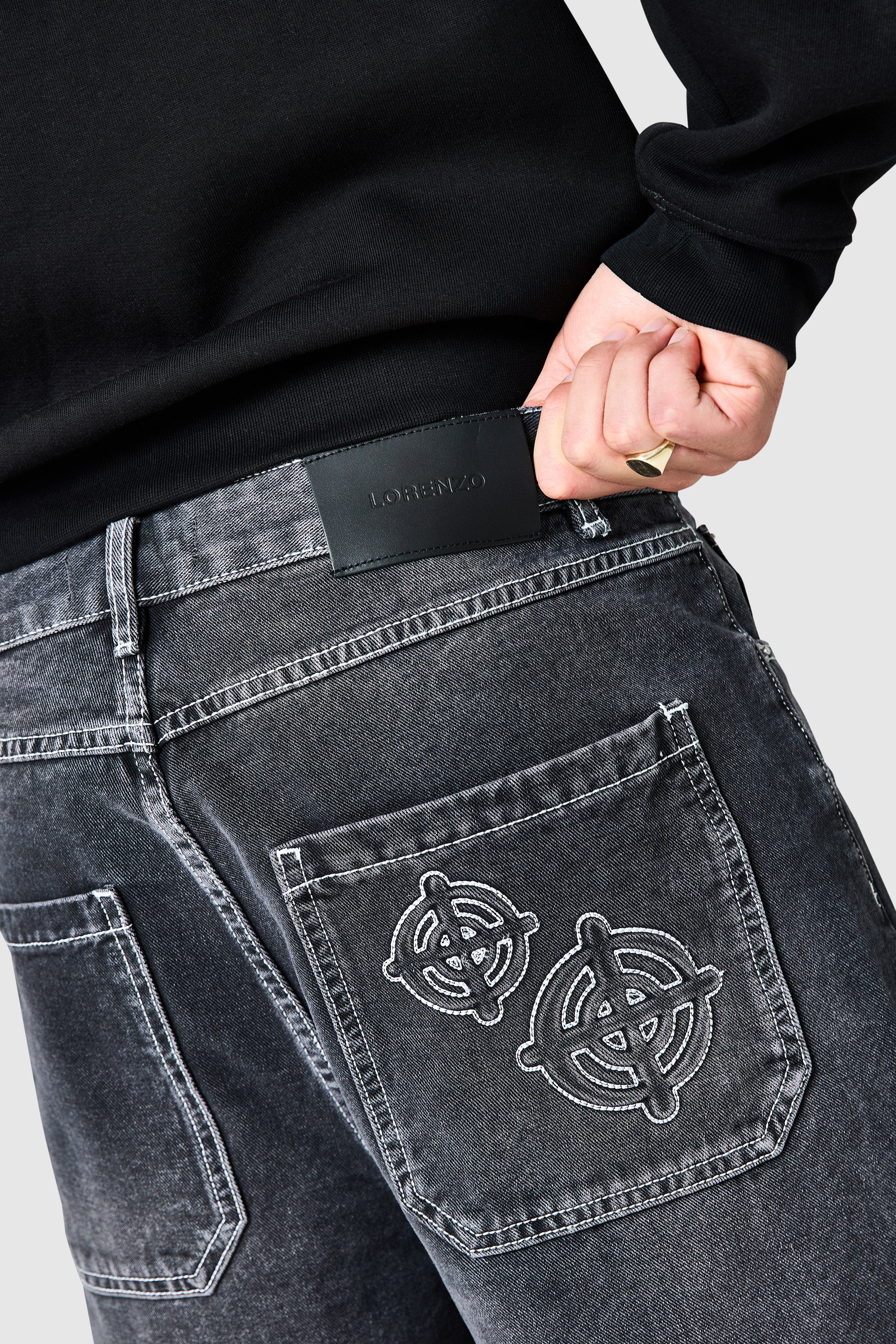 Shoot For The Stars Jort - Black - Image 2
