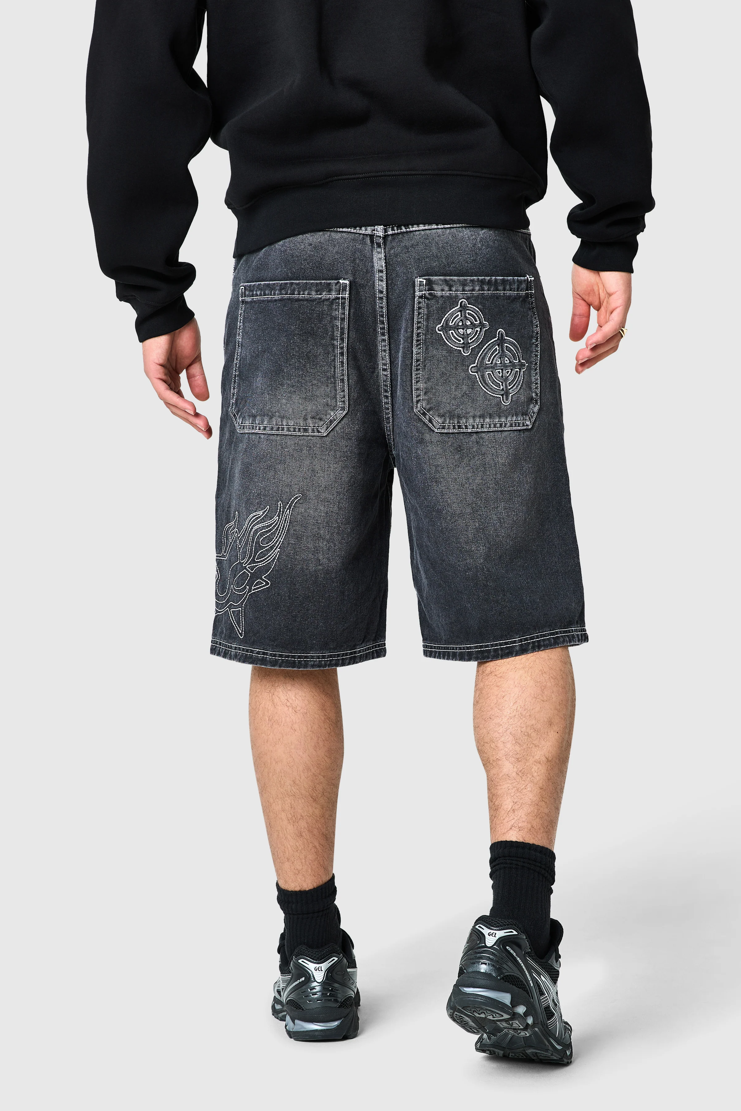 Shoot For The Stars Jort - Black - Image 5