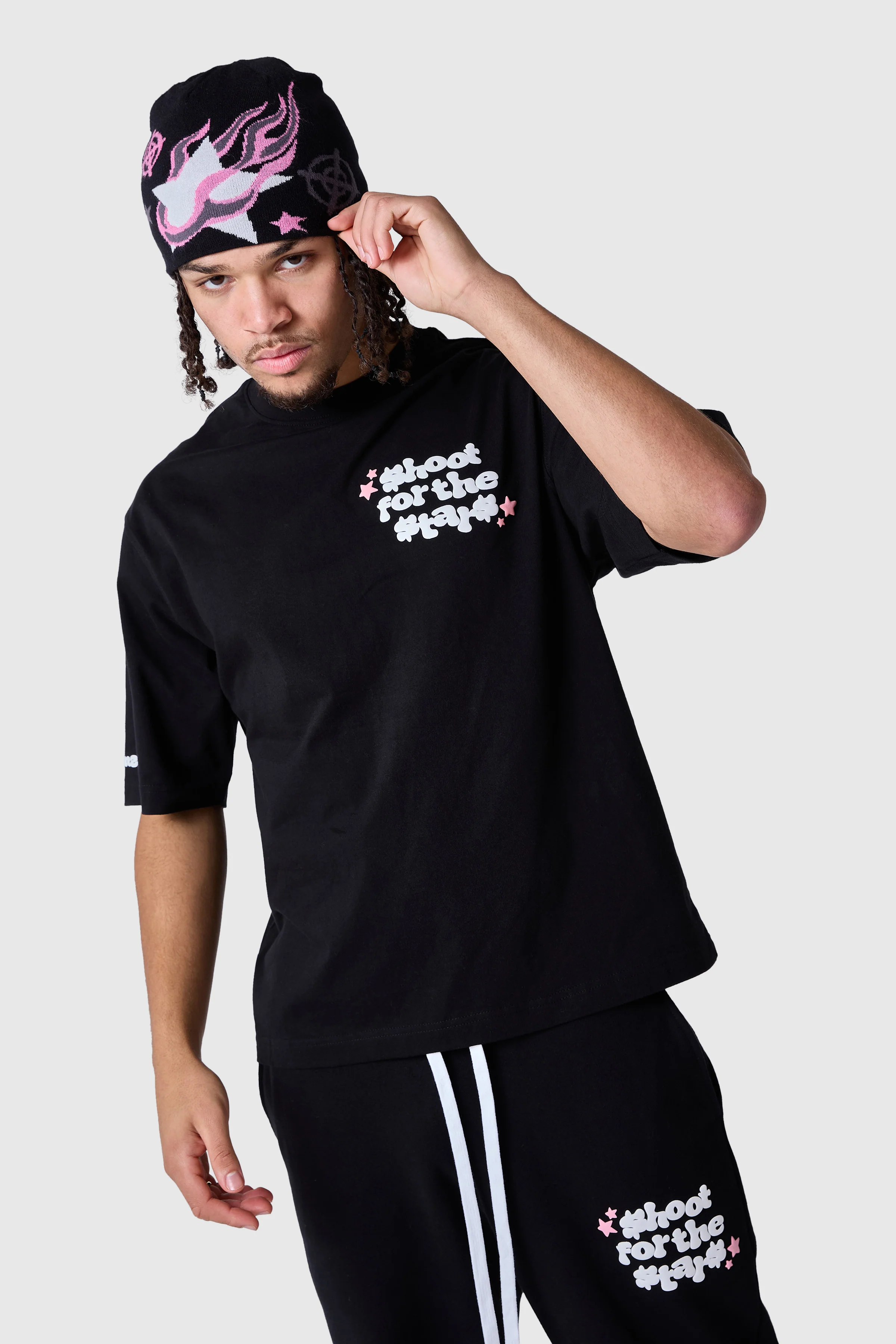Shoot For The Stars Tee - Black - Image 2