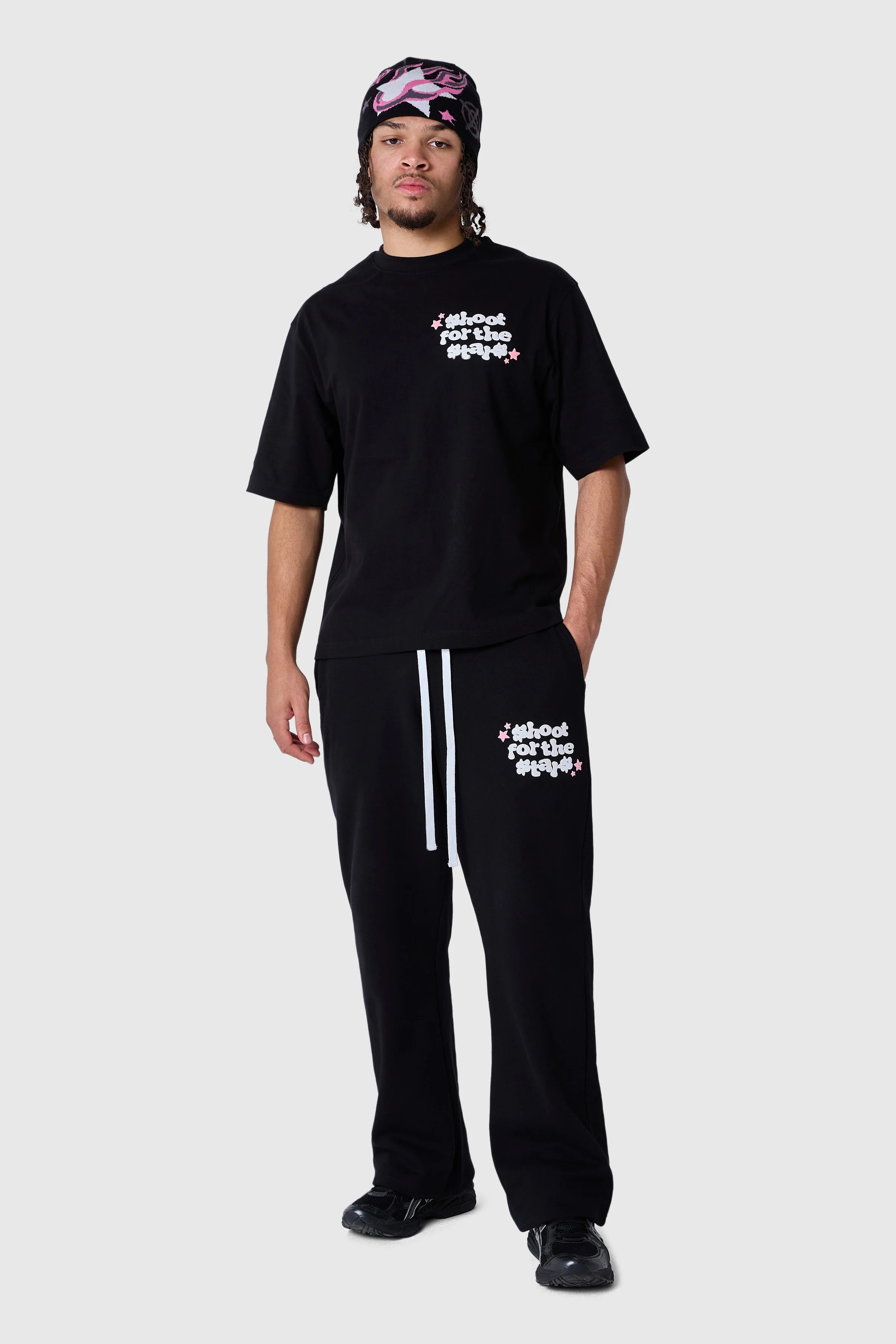 Shoot For The Stars Tee - Black - Image 6