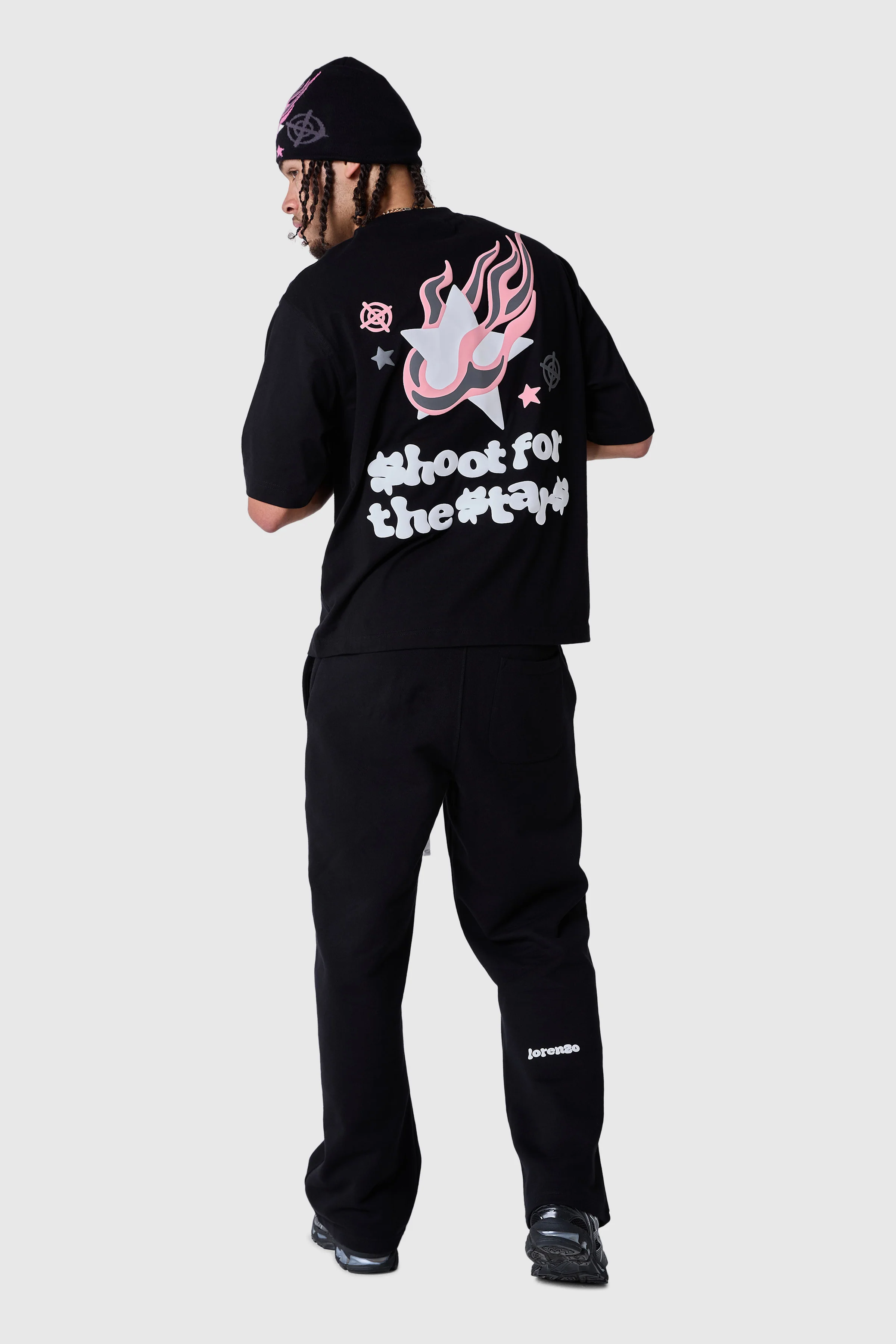 Shoot For The Stars Tee - Black - Image 7