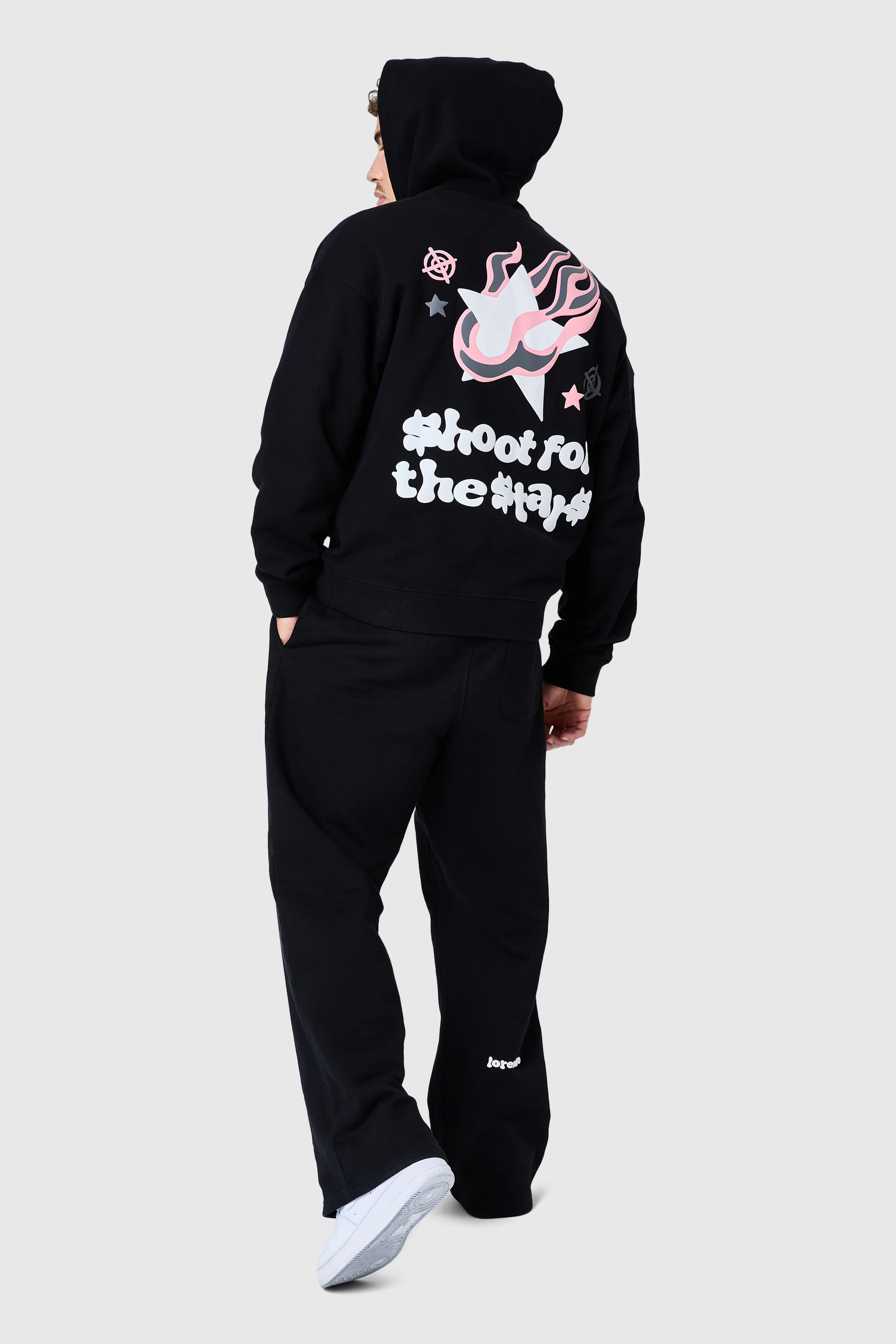 Shoot For The Stars Tracksuit - Black - Image 5