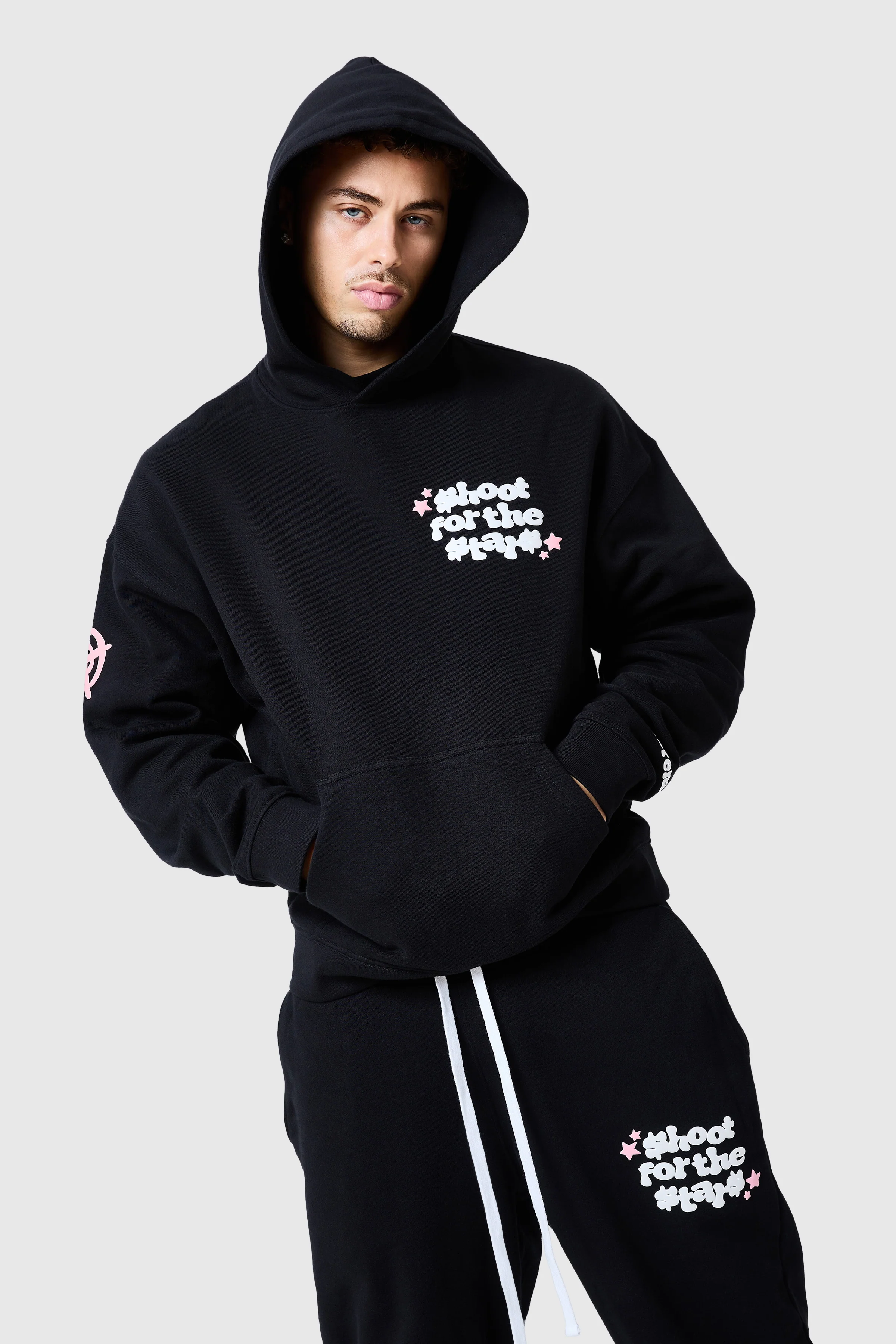 Shoot For The Stars Tracksuit - Black - Image 6