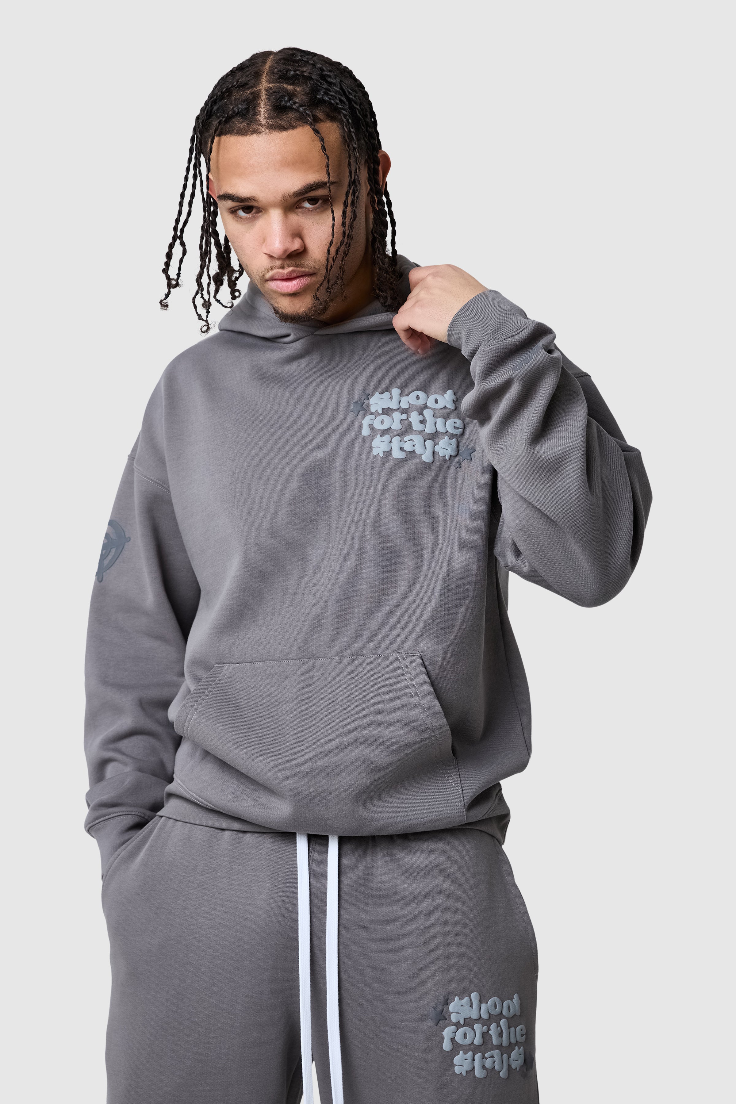 Shoot For The Stars Hood - Steel - Image 2