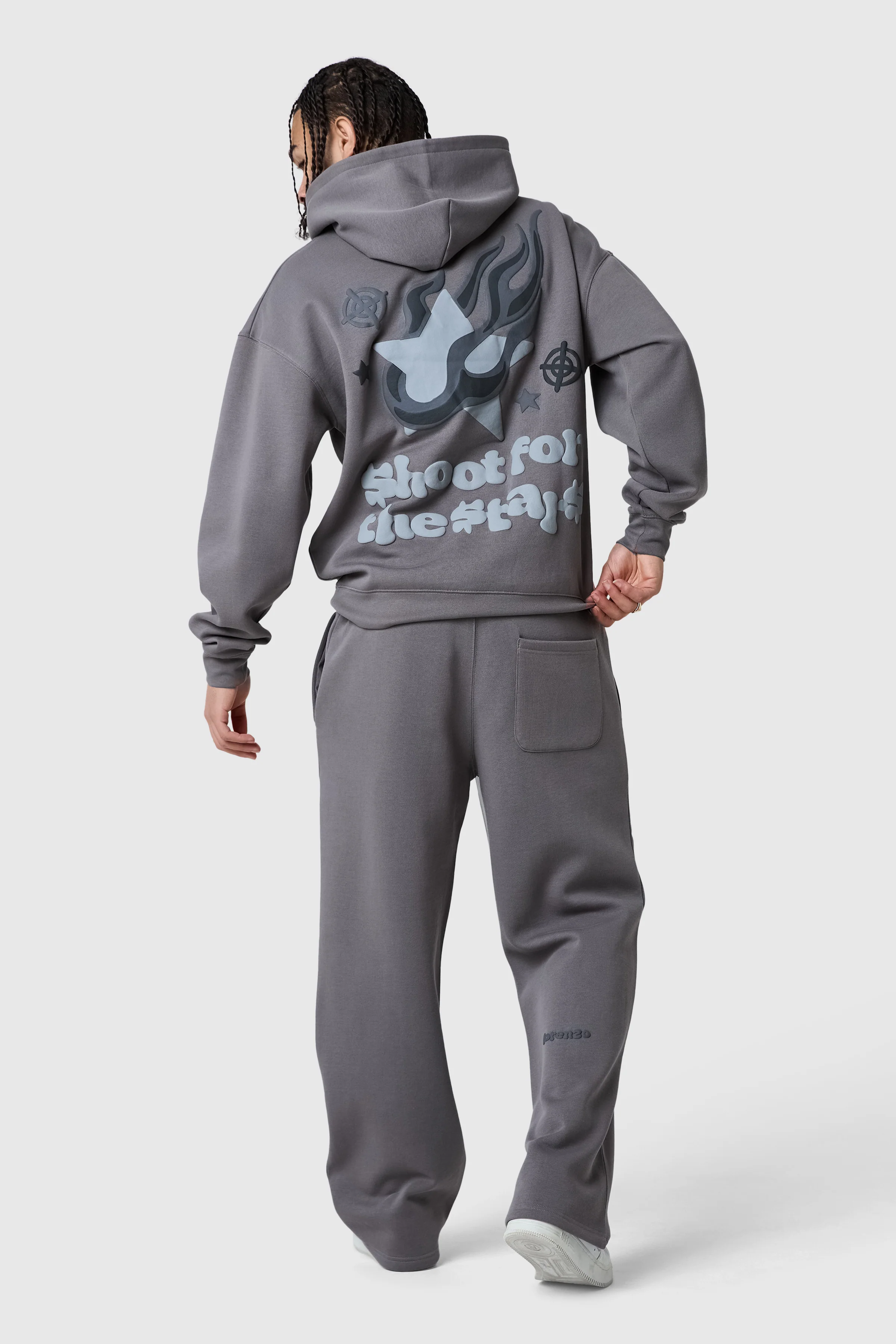 Shoot For The Stars Hood - Steel - Image 6