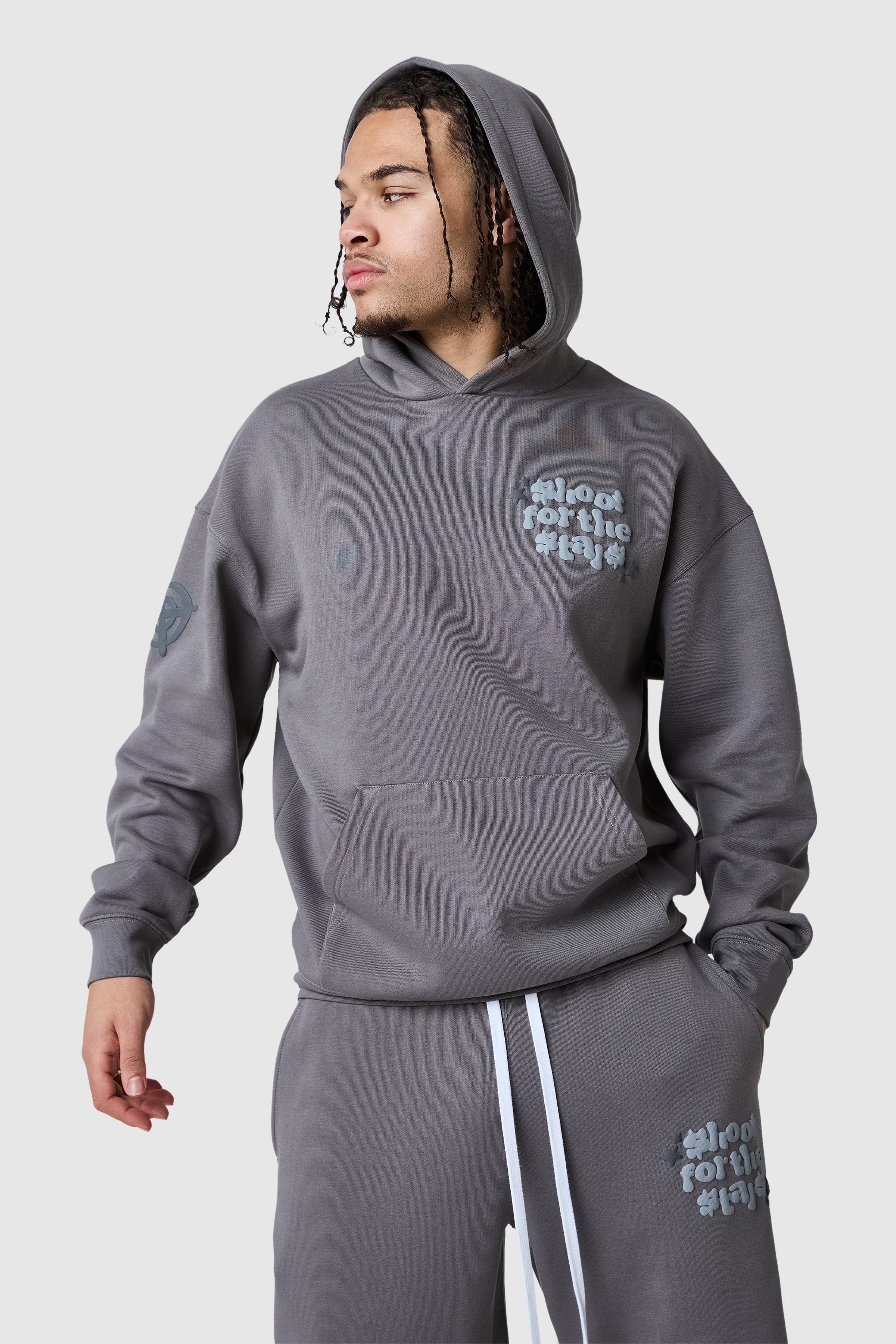 Shoot For The Stars Hood - Steel - Image 5