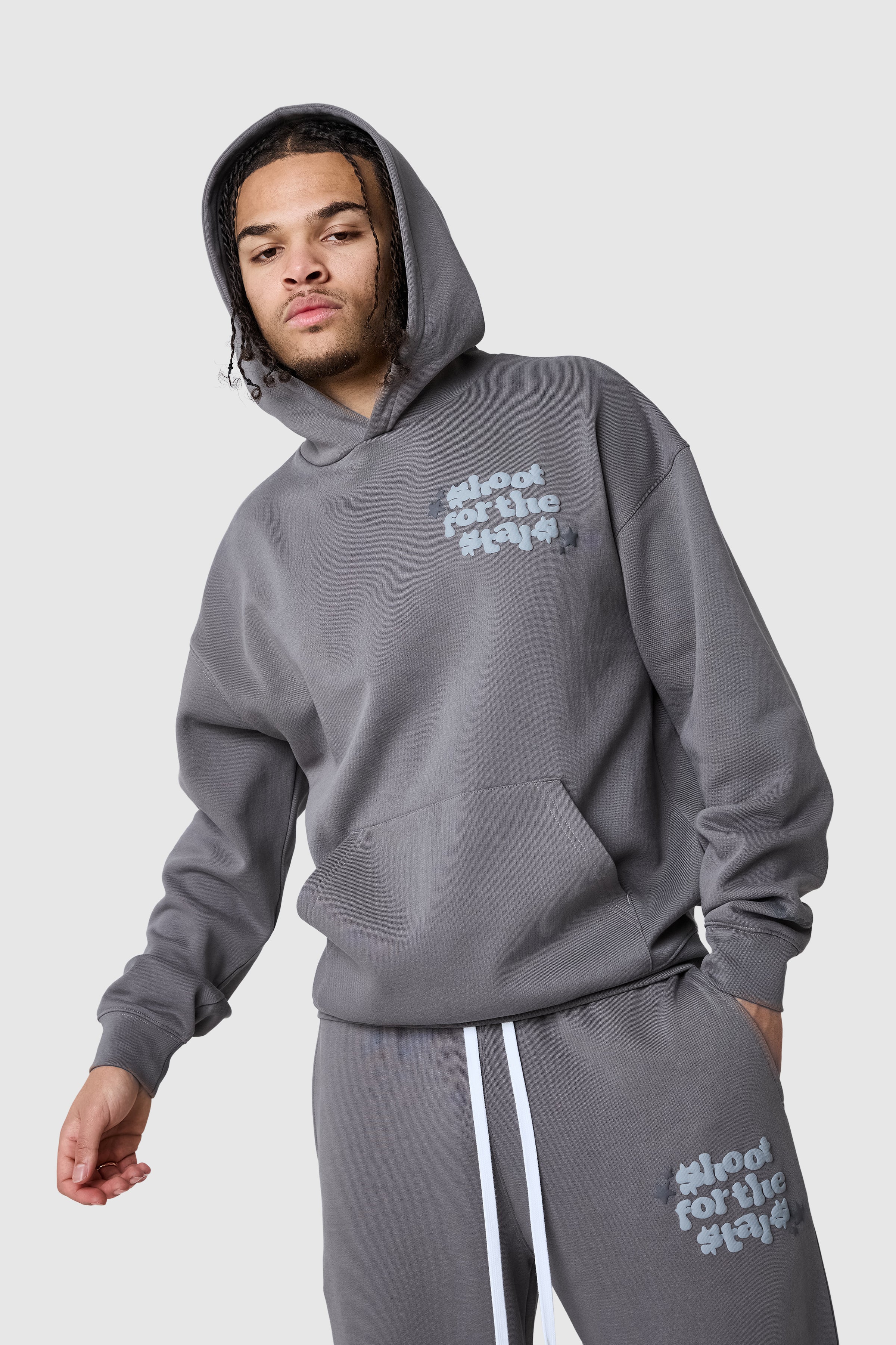 Shoot For The Stars Hood - Steel - Image 8