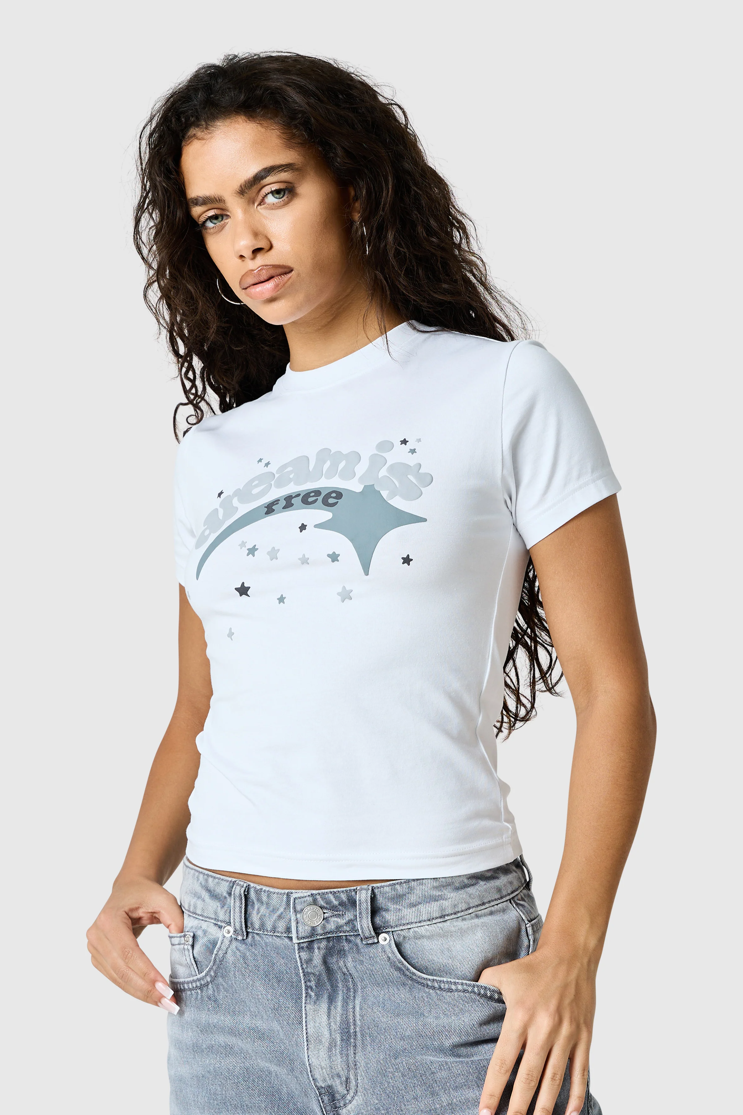 Shooter Baby Tee - White