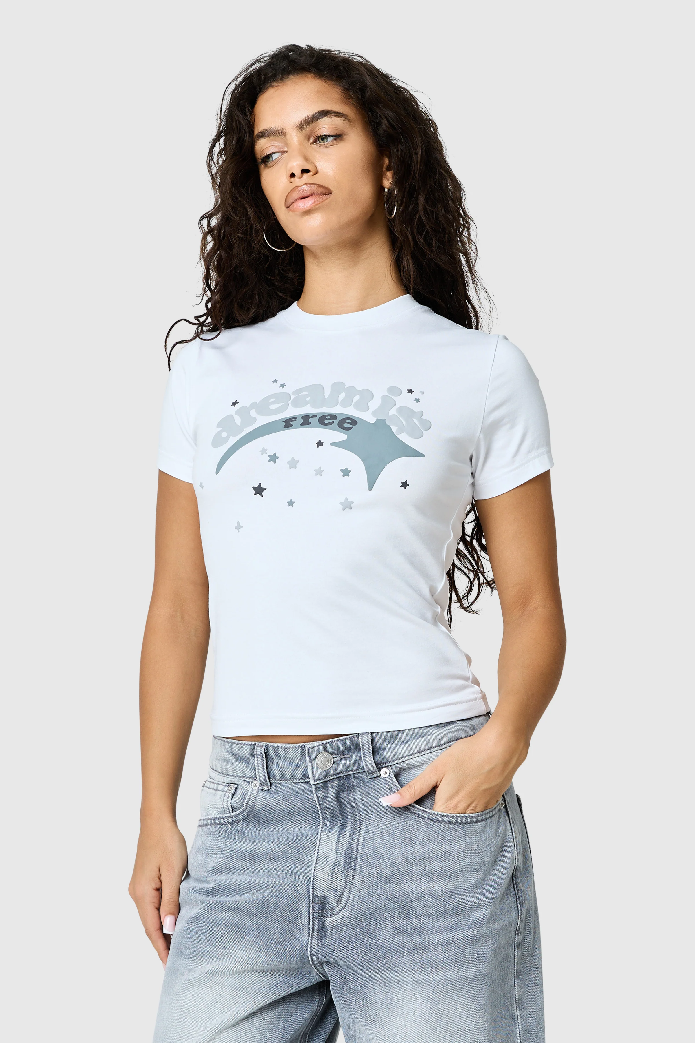 Shooter Baby Tee - White - Image 5