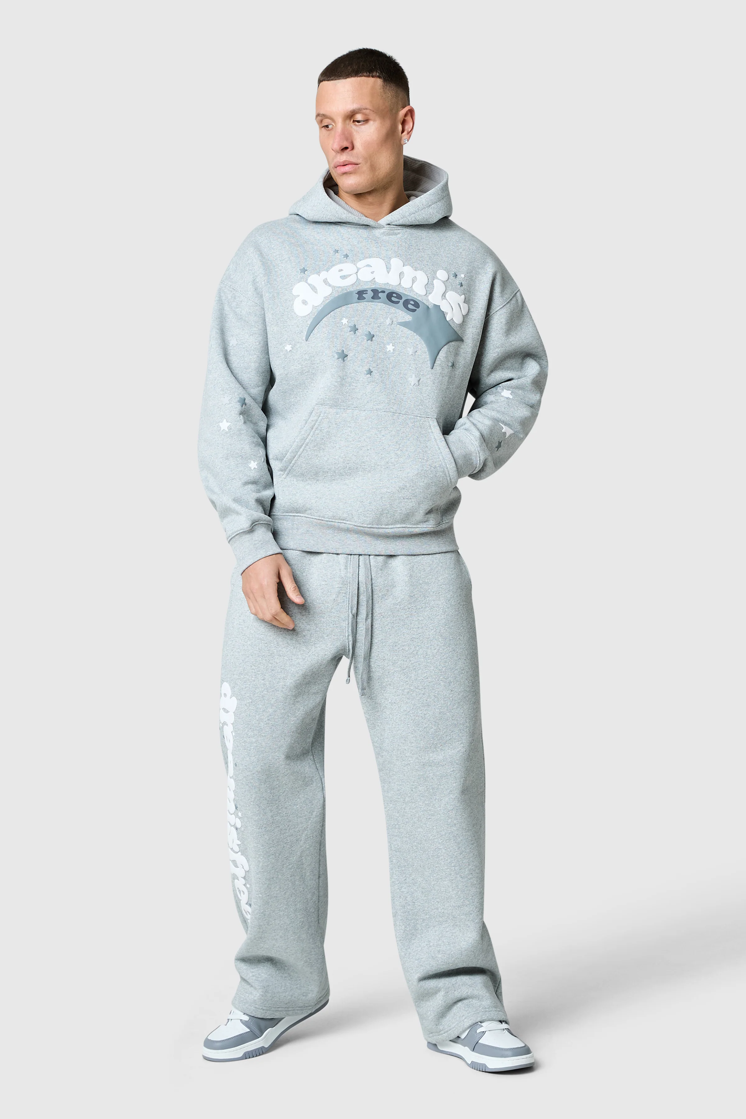 Shooter Tracksuit - Grey Marl - Image 3