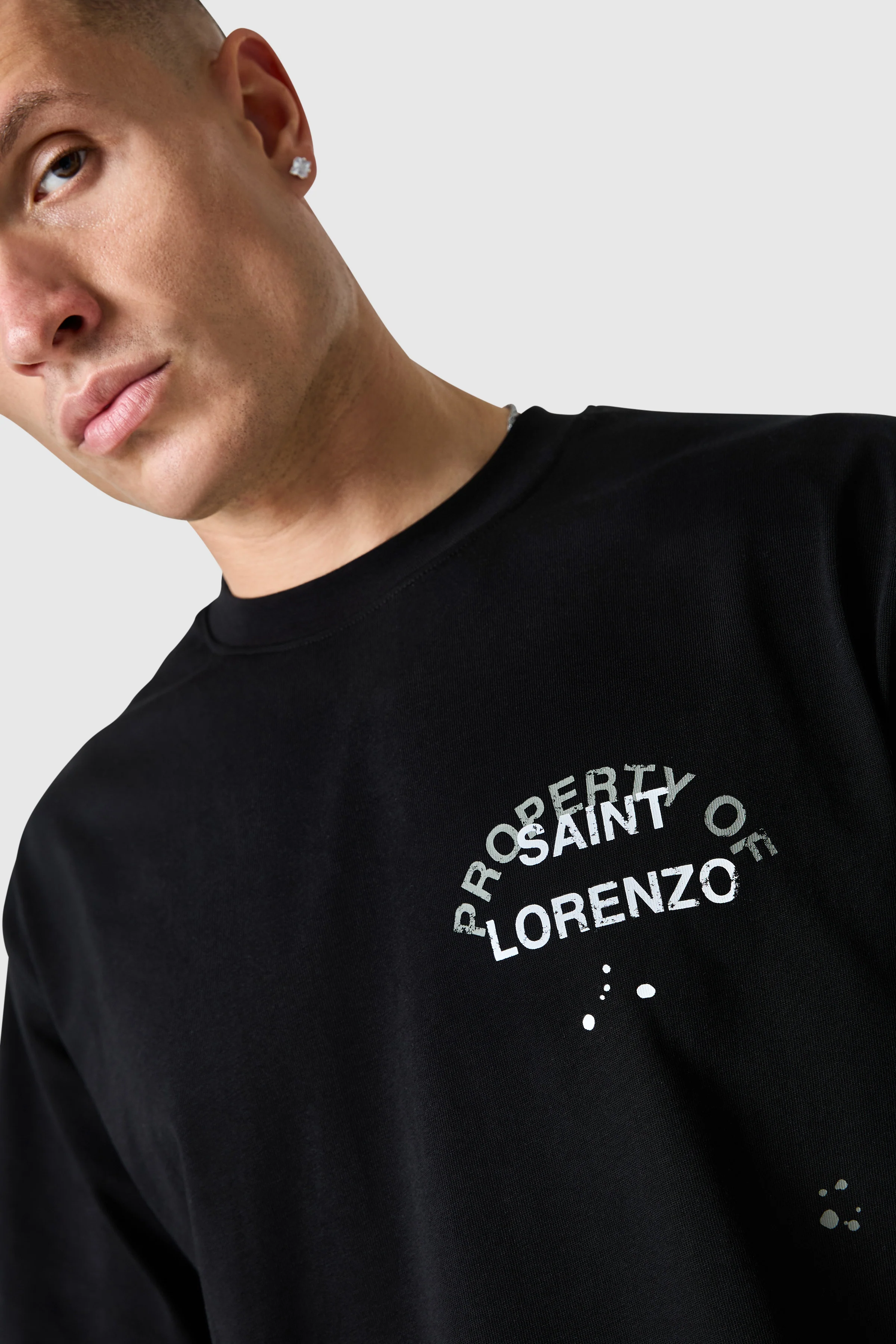 St Lorenzo Painter Tee 2.0 - Black - Image 3