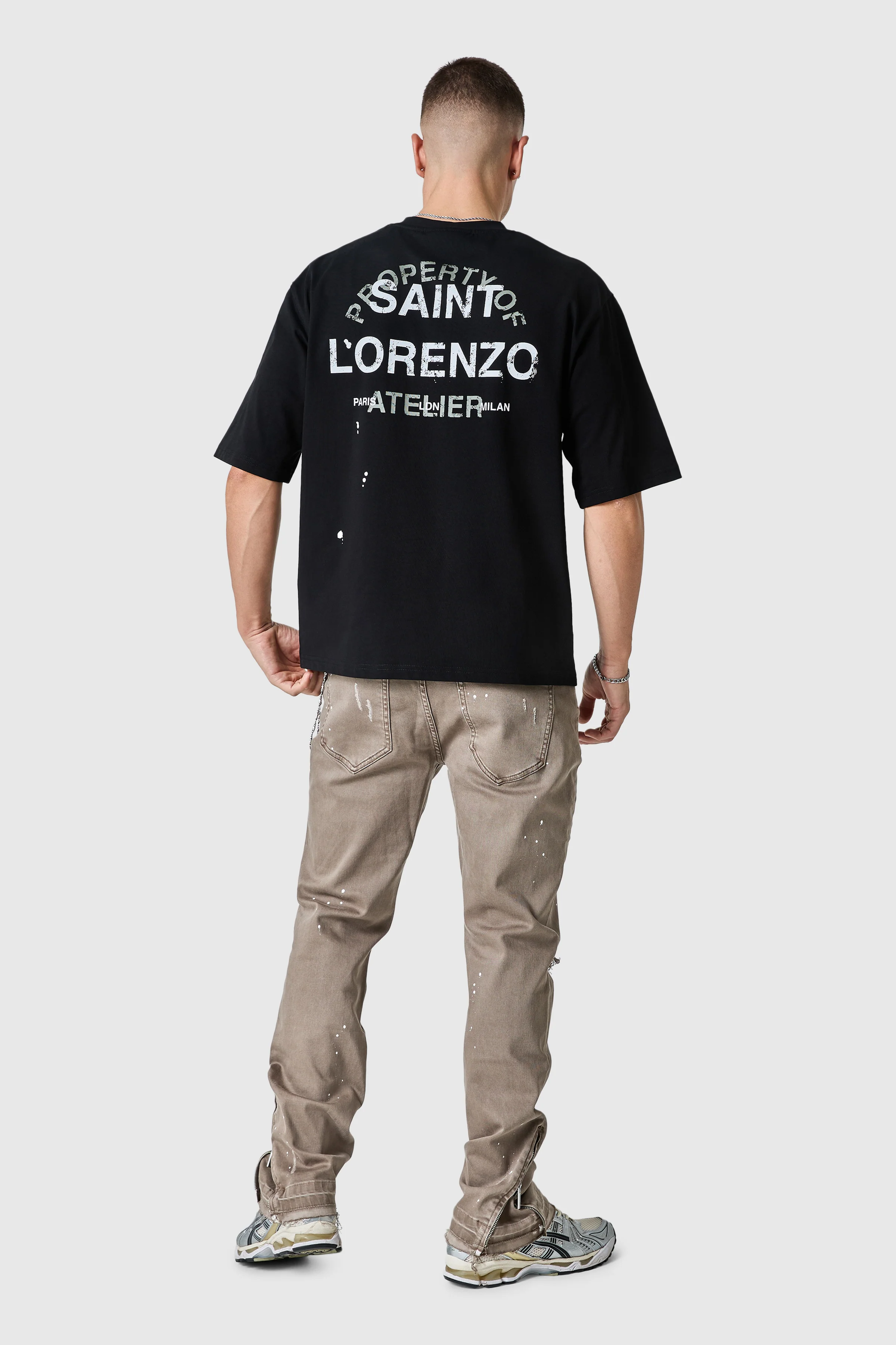 St Lorenzo Painter Tee 2.0 - Black - Image 4