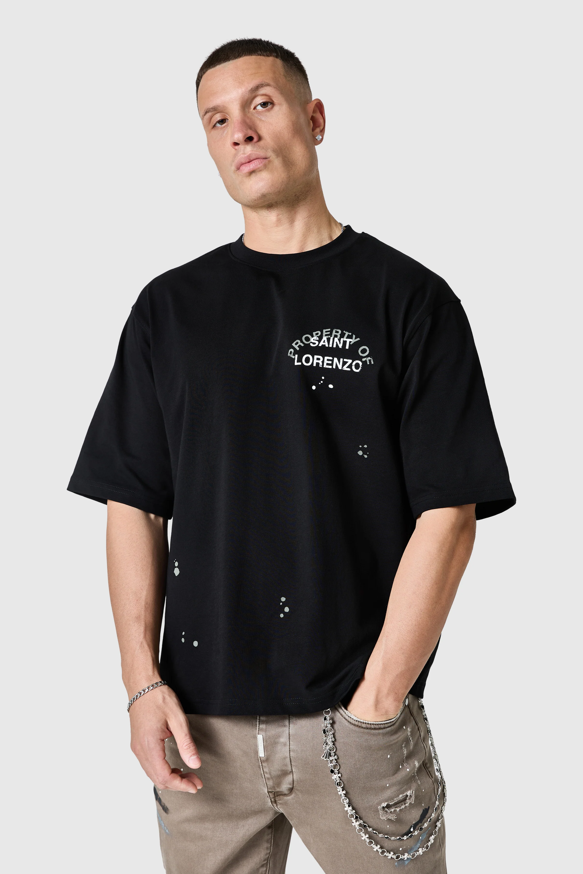 St Lorenzo Painter Tee 2.0 - Black - Image 5