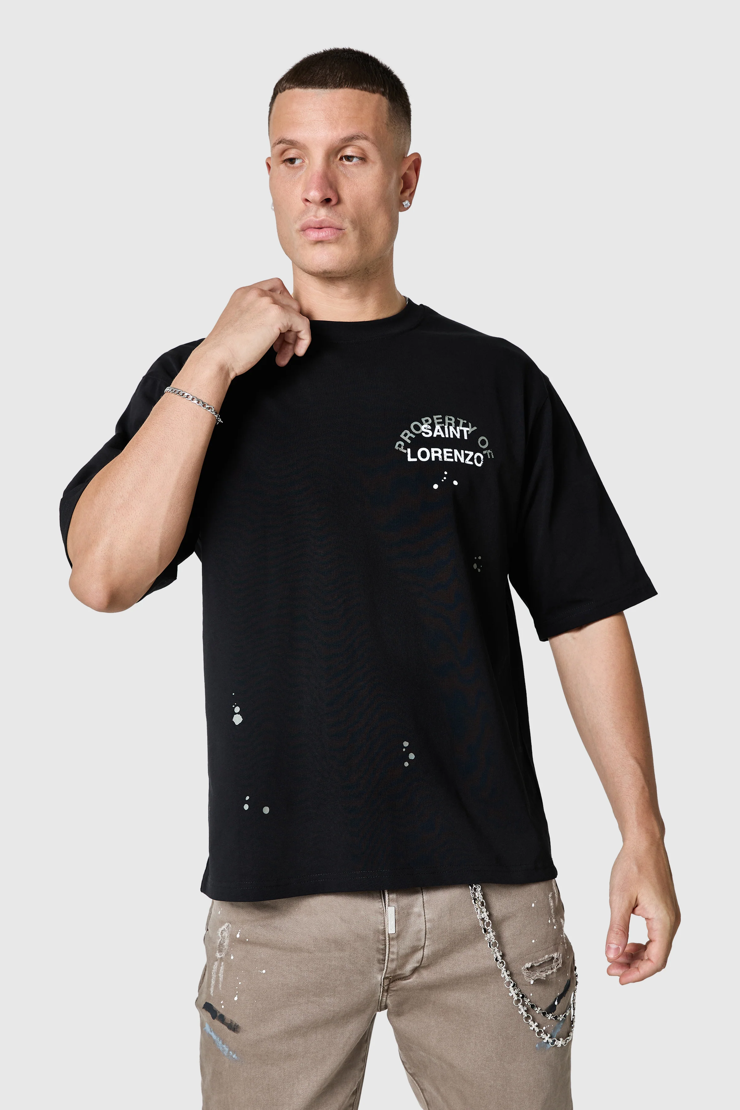 St Lorenzo Painter Tee 2.0 - Black - Image 7