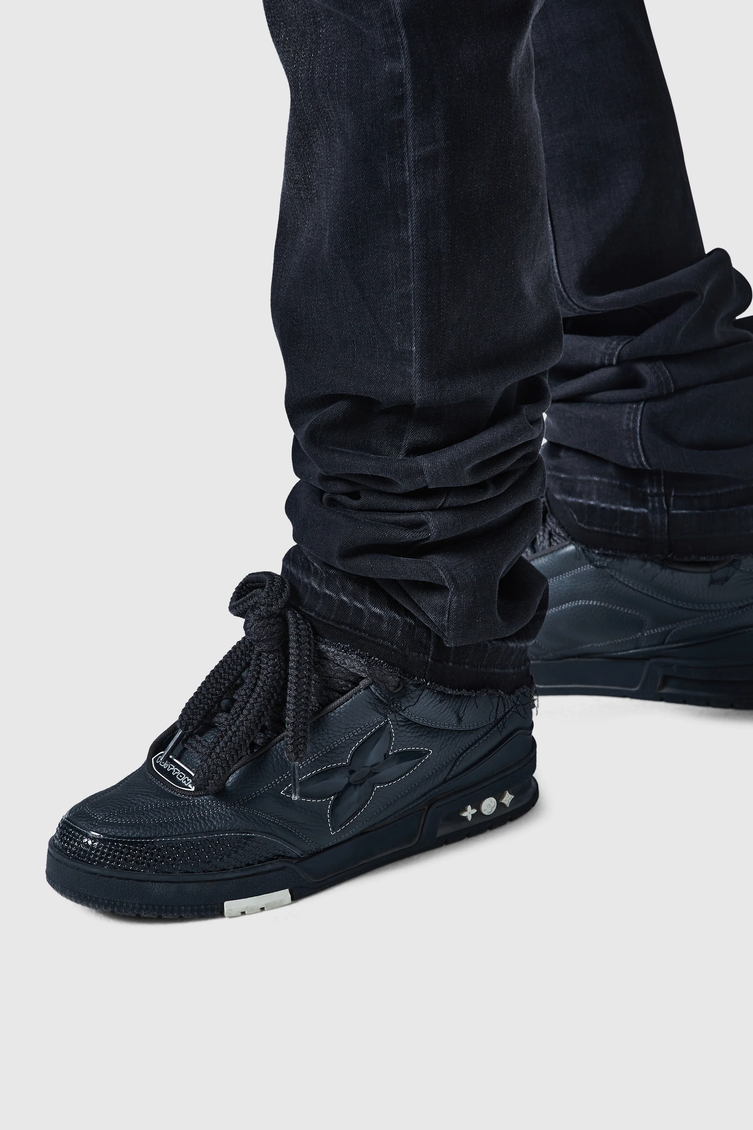 Stacked Jean - Black Stone Wash - Image 10