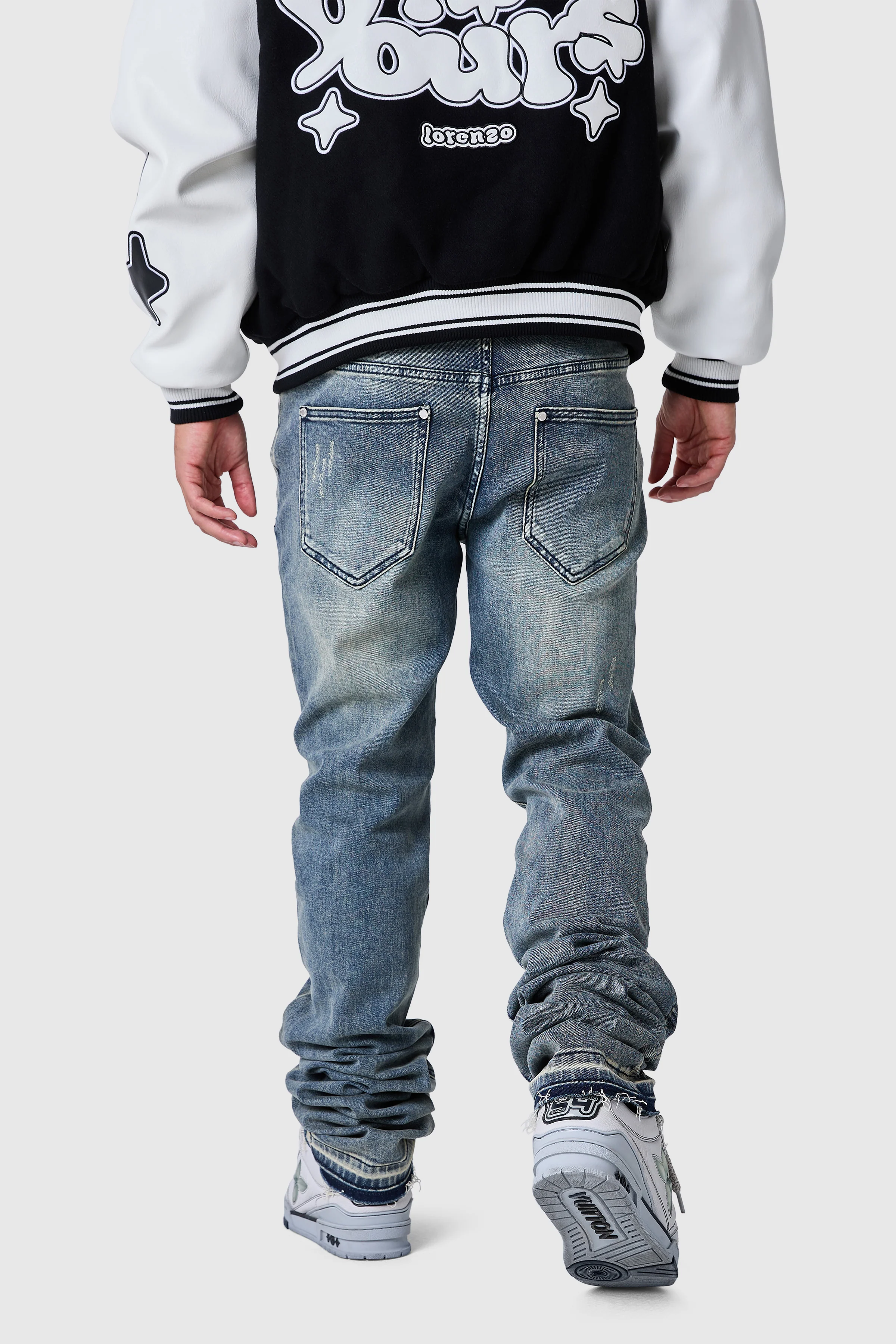 Stacked Jean - Vintage Blue - Image 3