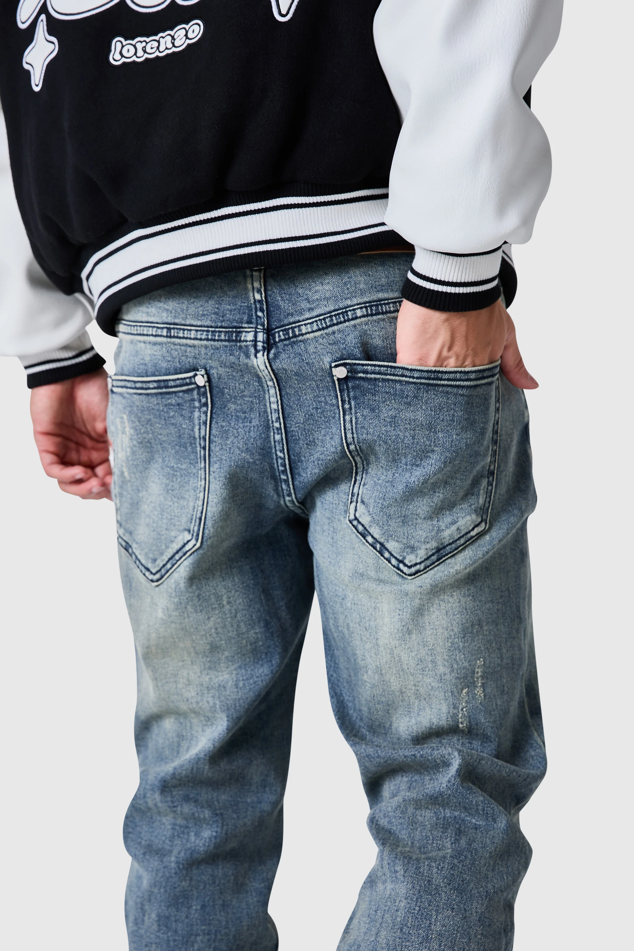 Stacked Jean - Vintage Blue - Image 4