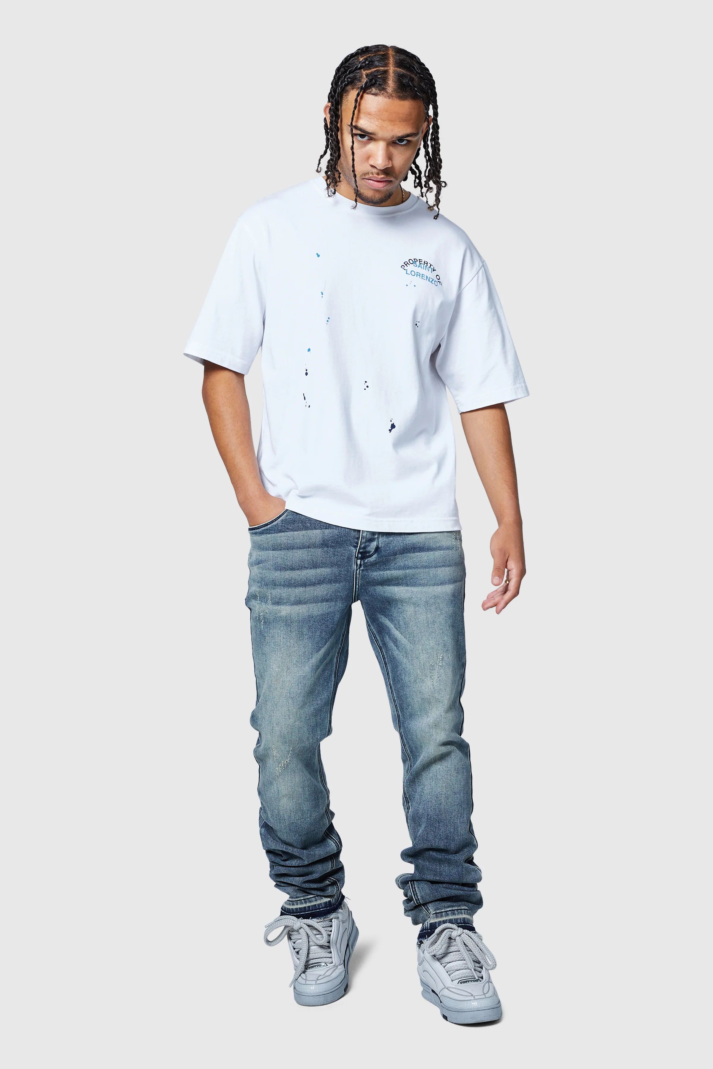 Stacked Jean - Vintage Blue - Image 6