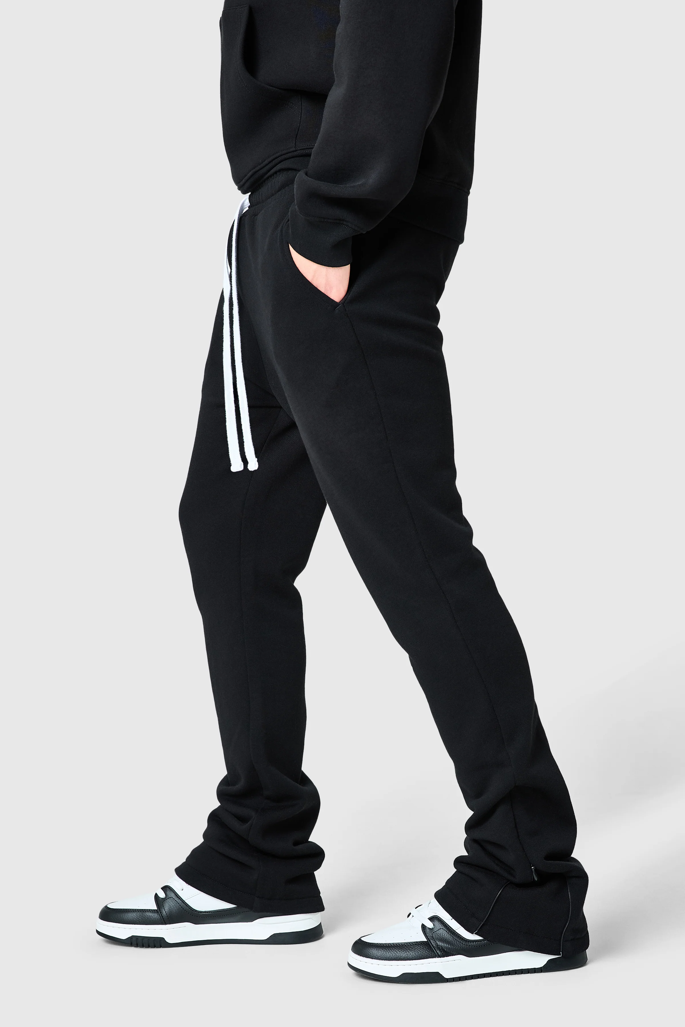 Uniform Flare Jogger - Black - Image 2