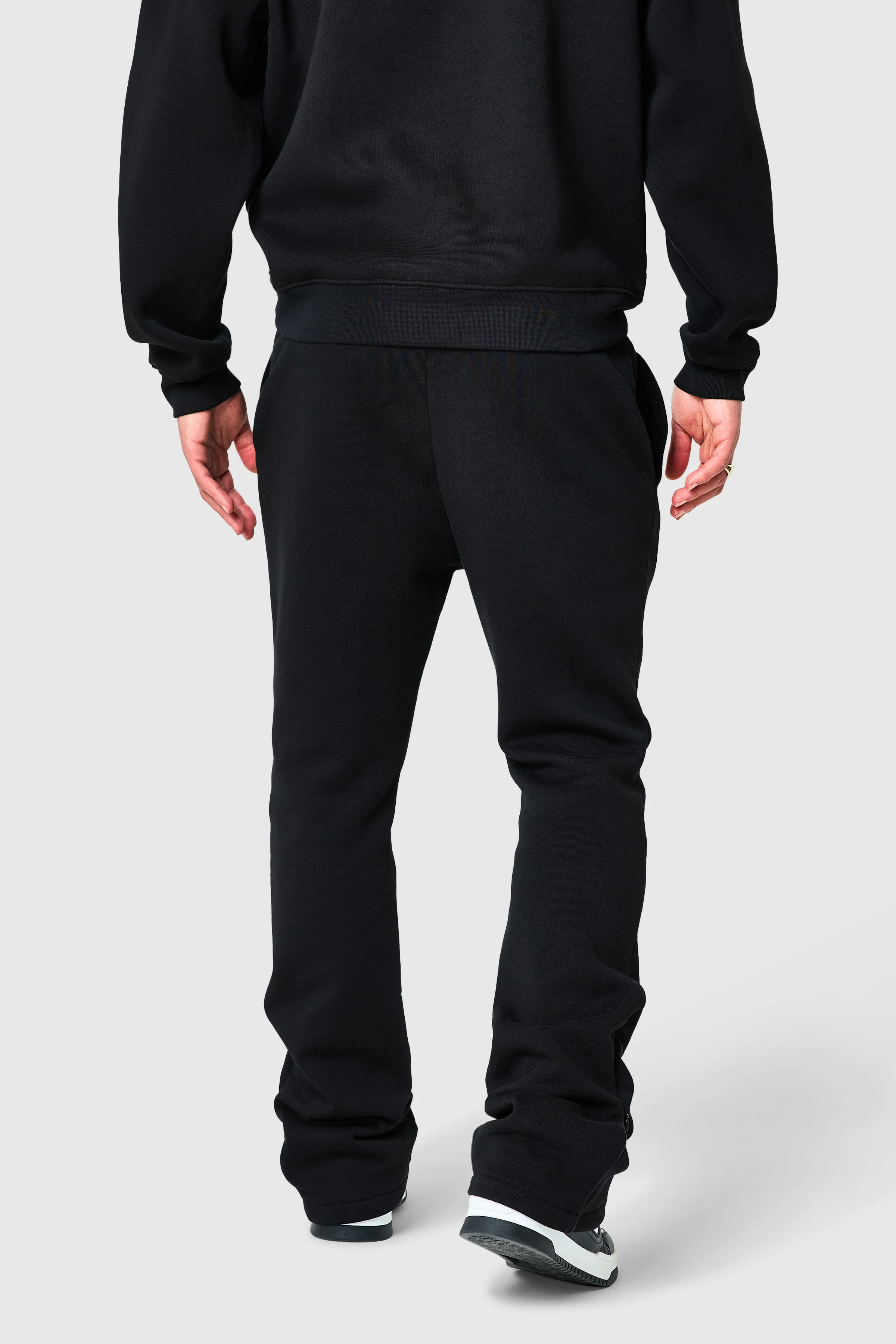 Uniform Flare Jogger - Black - Image 7