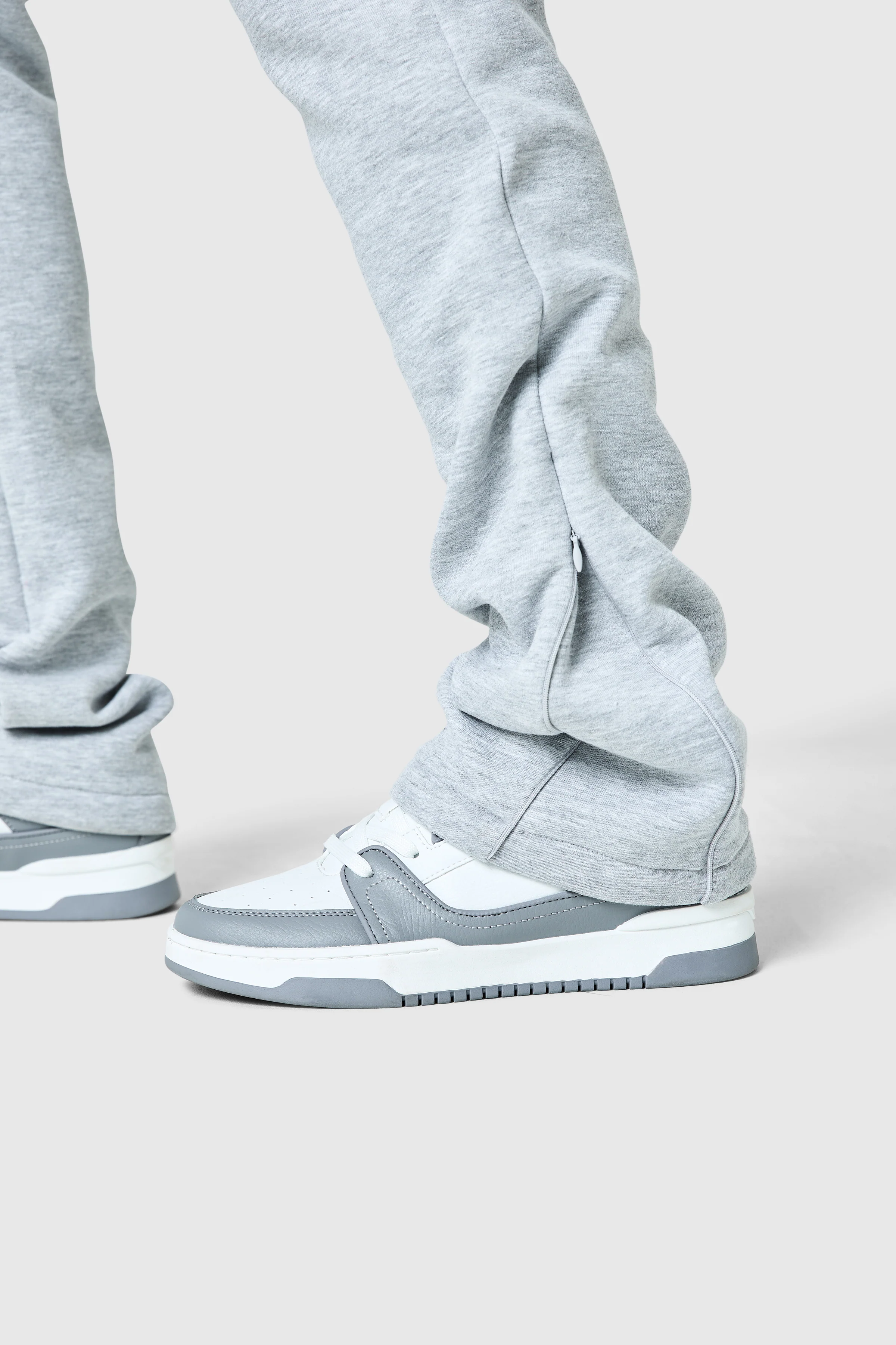 Uniform Flare Jogger - Grey Marl - Image 4
