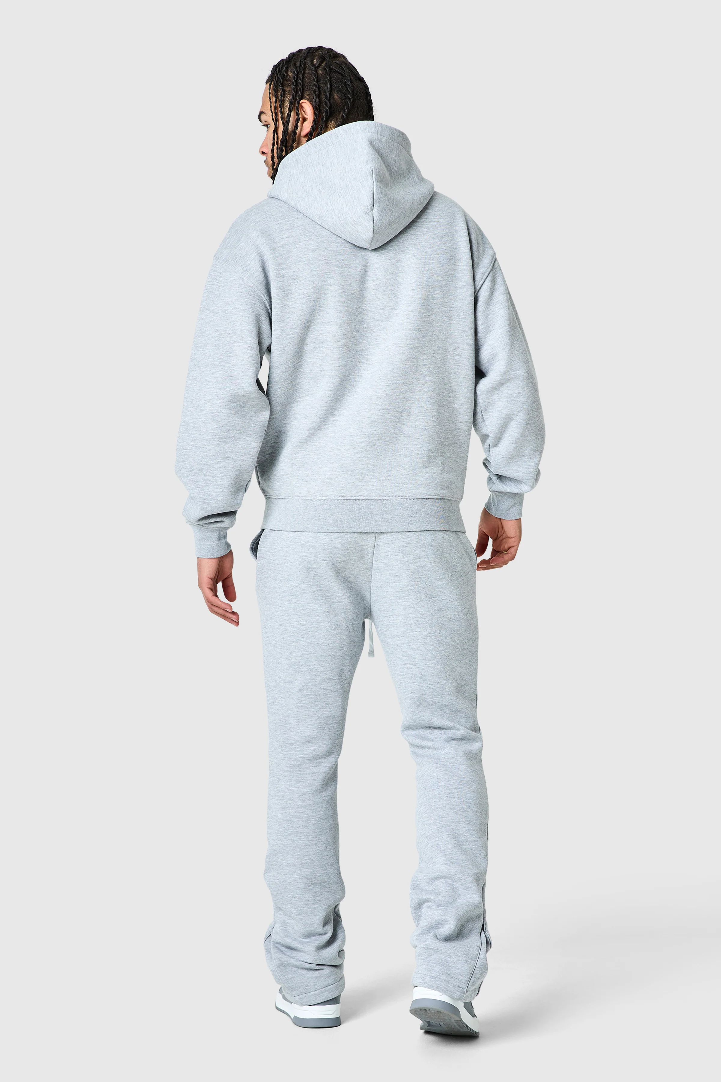 Uniform Flare Jogger - Grey Marl - Image 7
