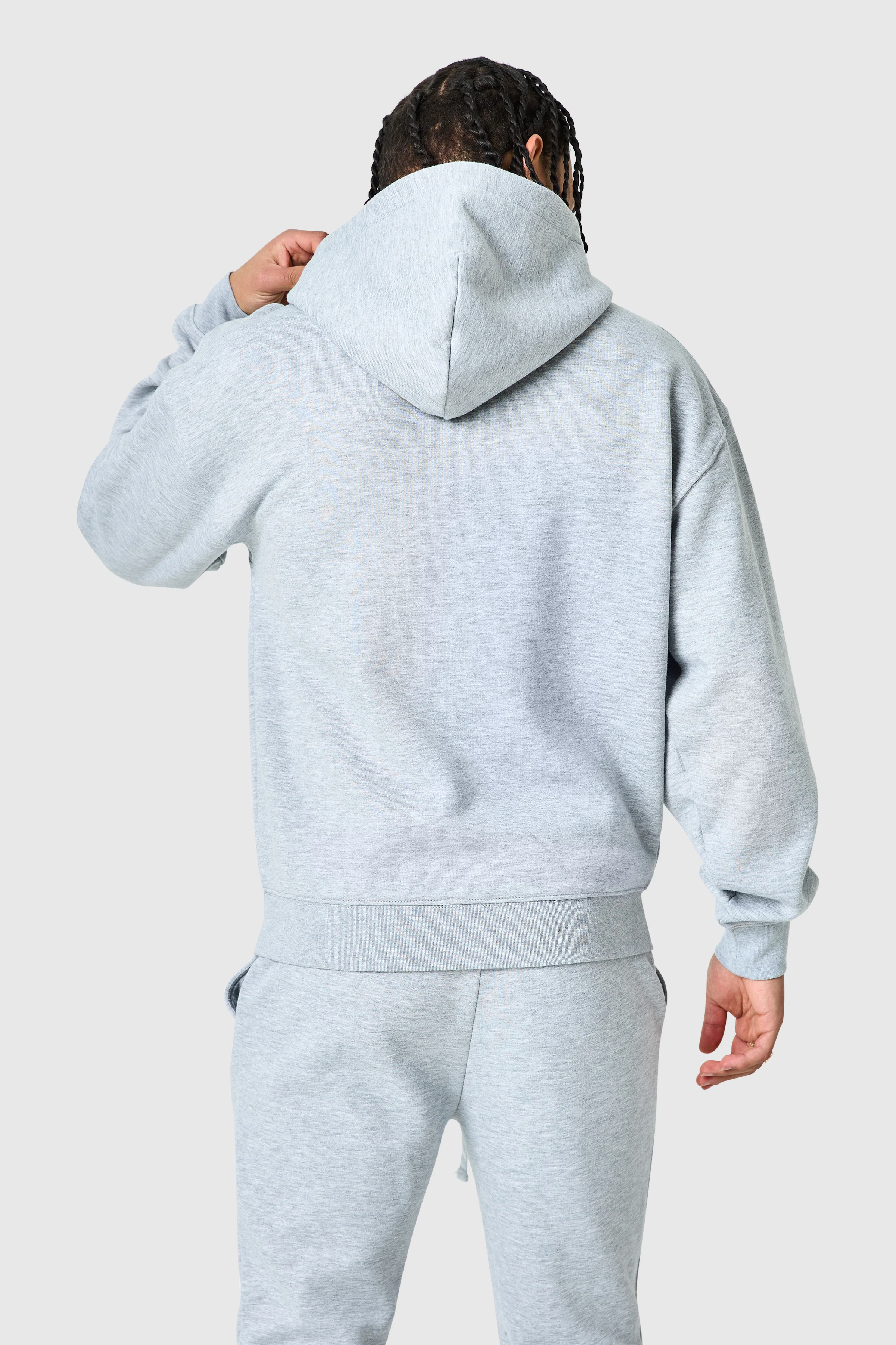 Uniform Flare Tracksuit - Grey Marl - Image 11