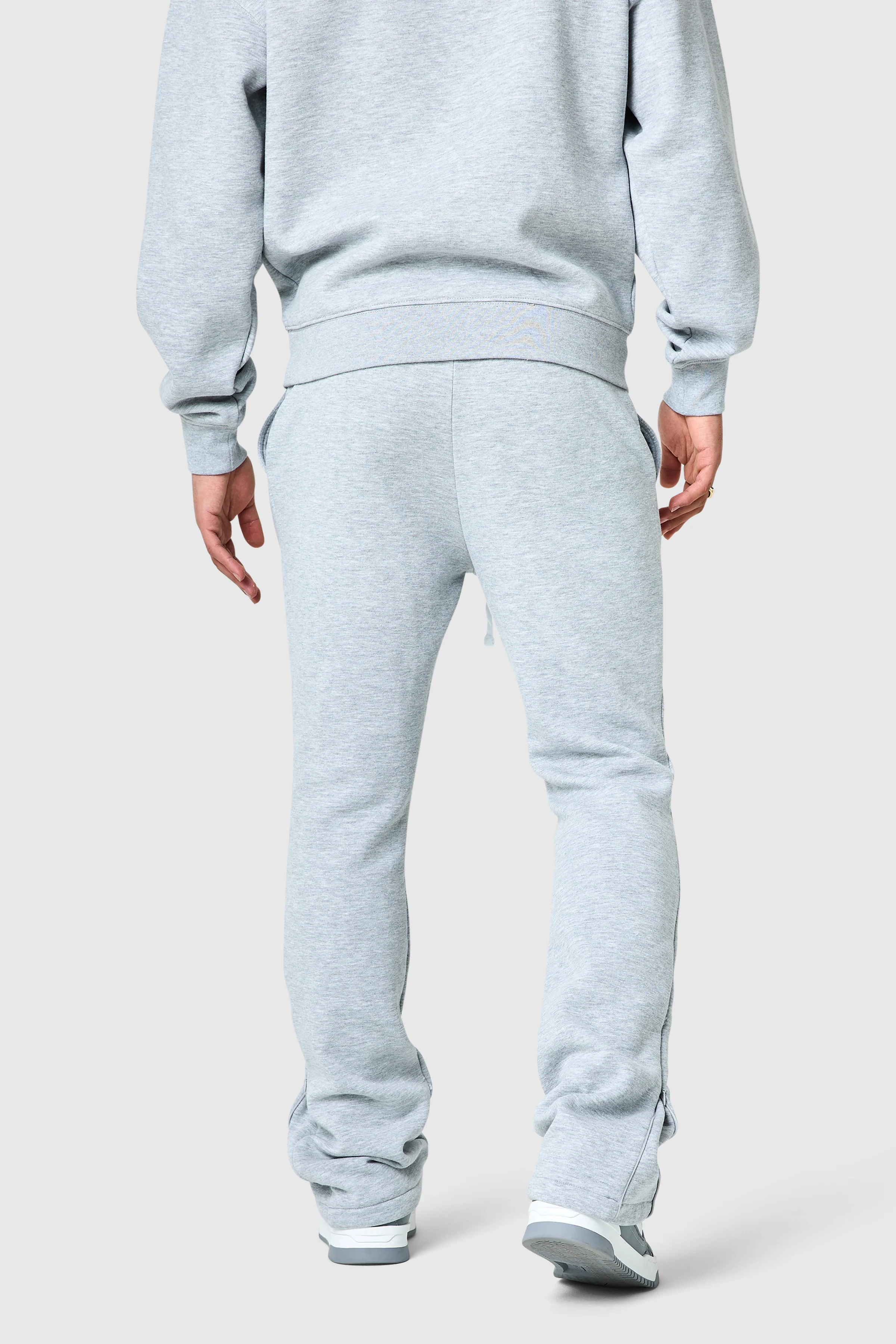 Uniform Flare Tracksuit - Grey Marl - Image 5