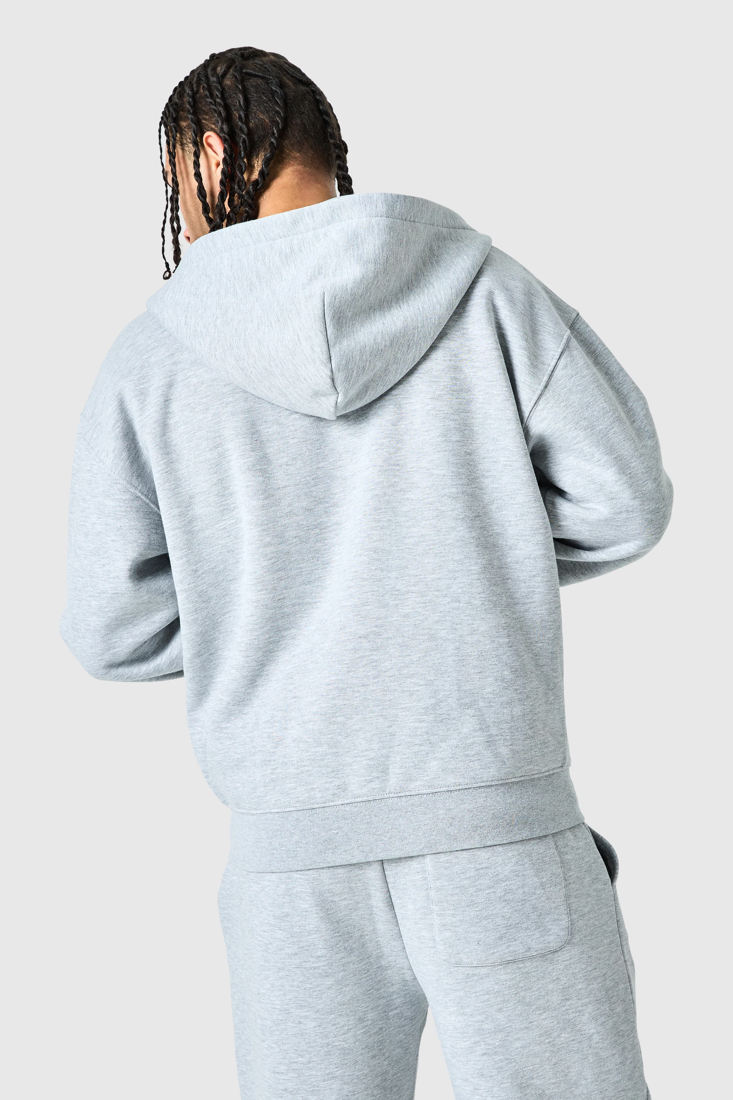 Uniform Zip Hood - Grey Marl - Image 6