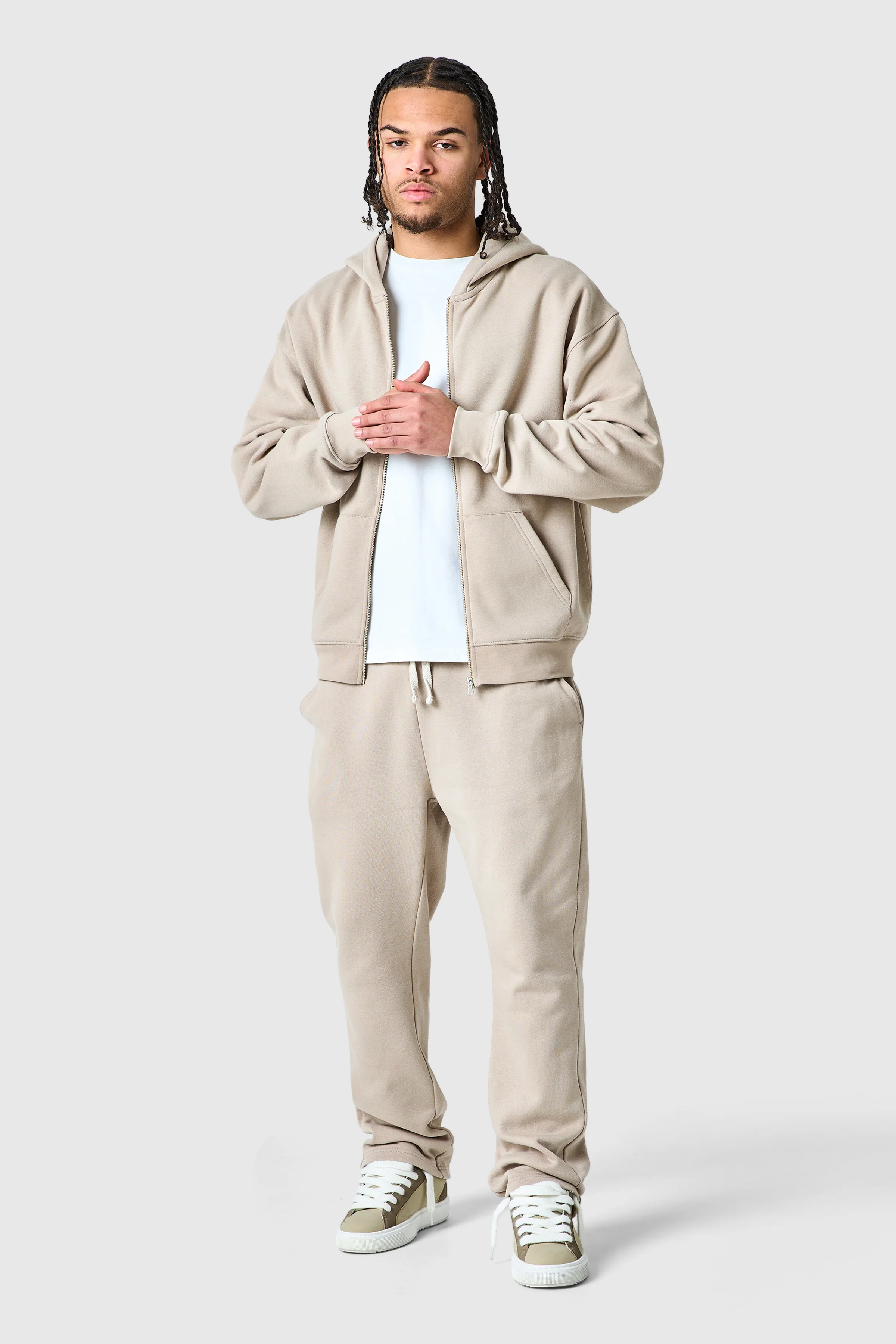 Uniform Zip Hood - Grey Stone - Image 3
